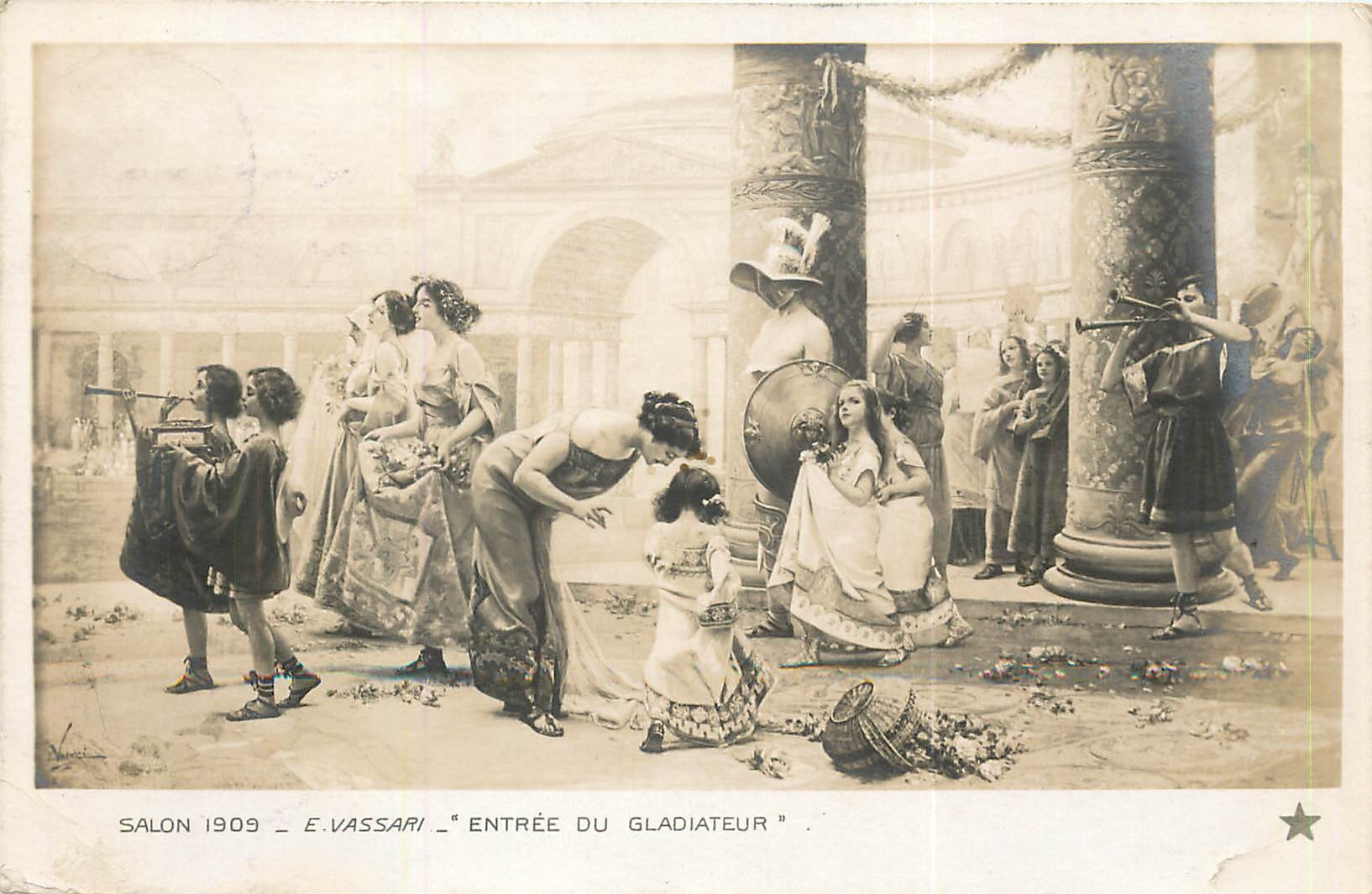 CPA Salon E Vassari Entree du Gladiateur
