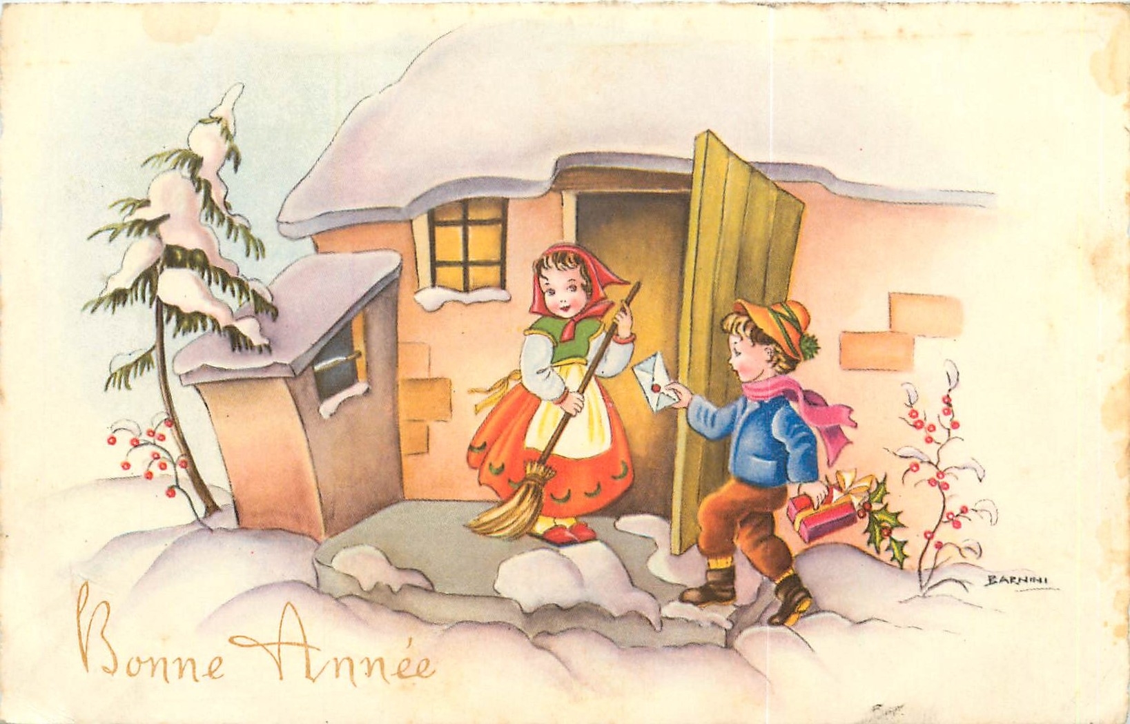 CPA Bonne Annee