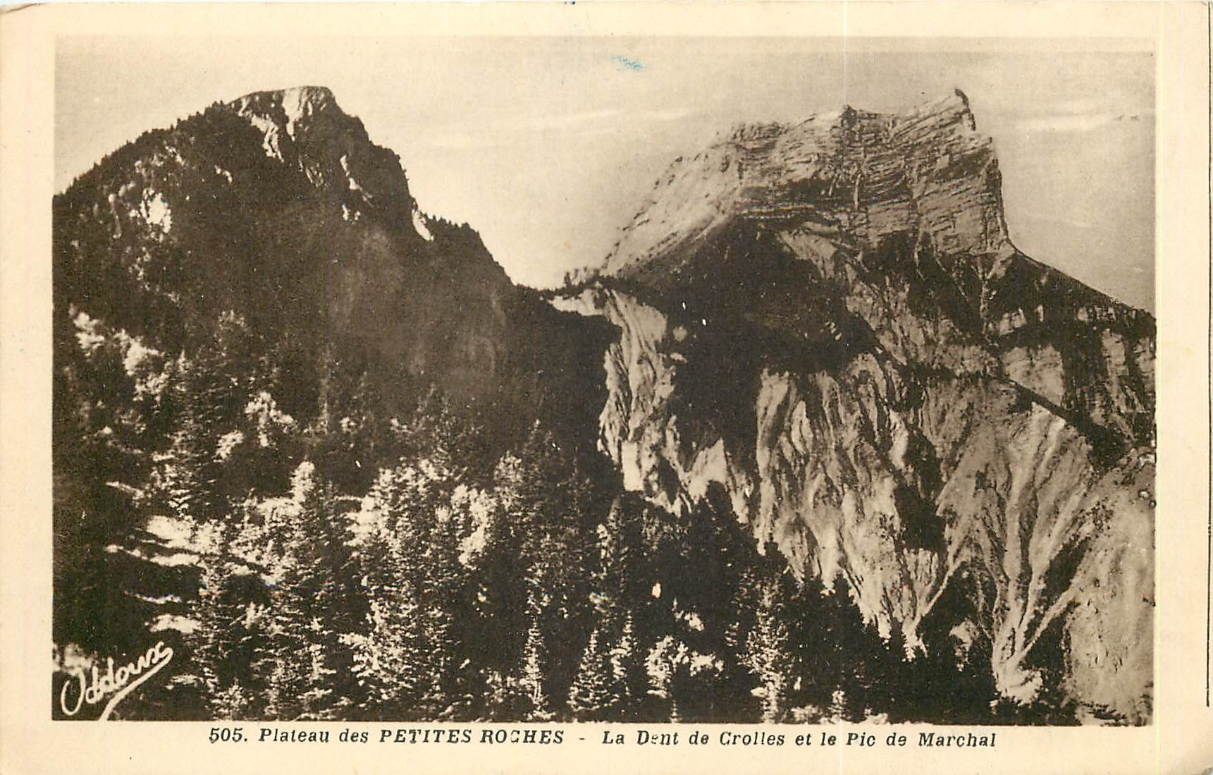 CPA Plateau des Petites rochers la Dents de Crolles et le Pic