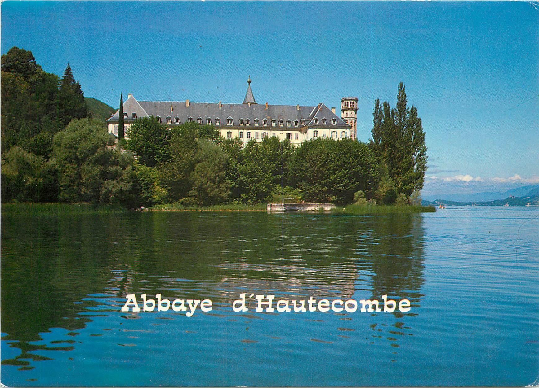 CPSM Abbaye d'Hautecombe sur le bord du lac du Bourget (Savoie)