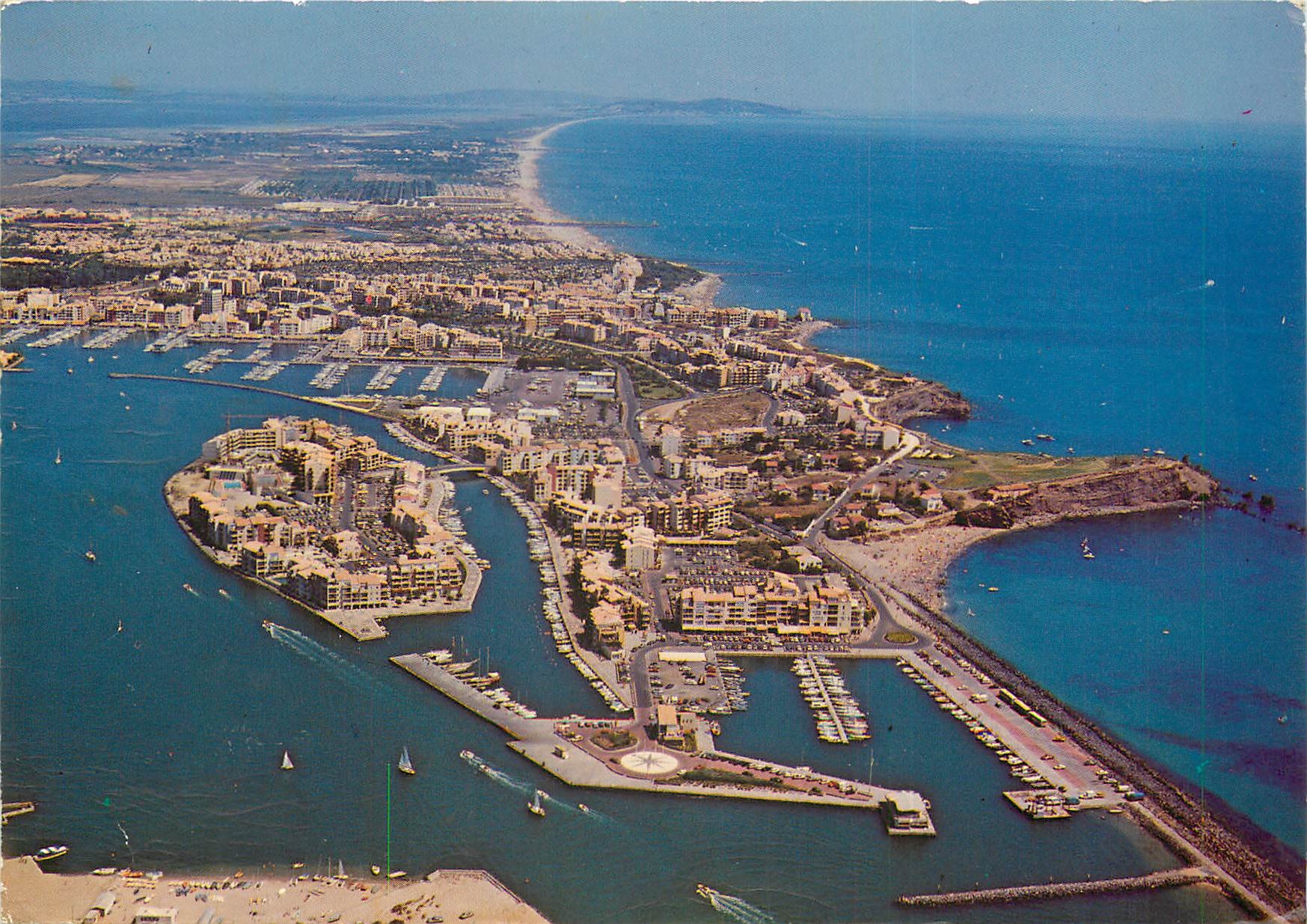 CPSM Cap D'Agde (Herault) Vue aerienne