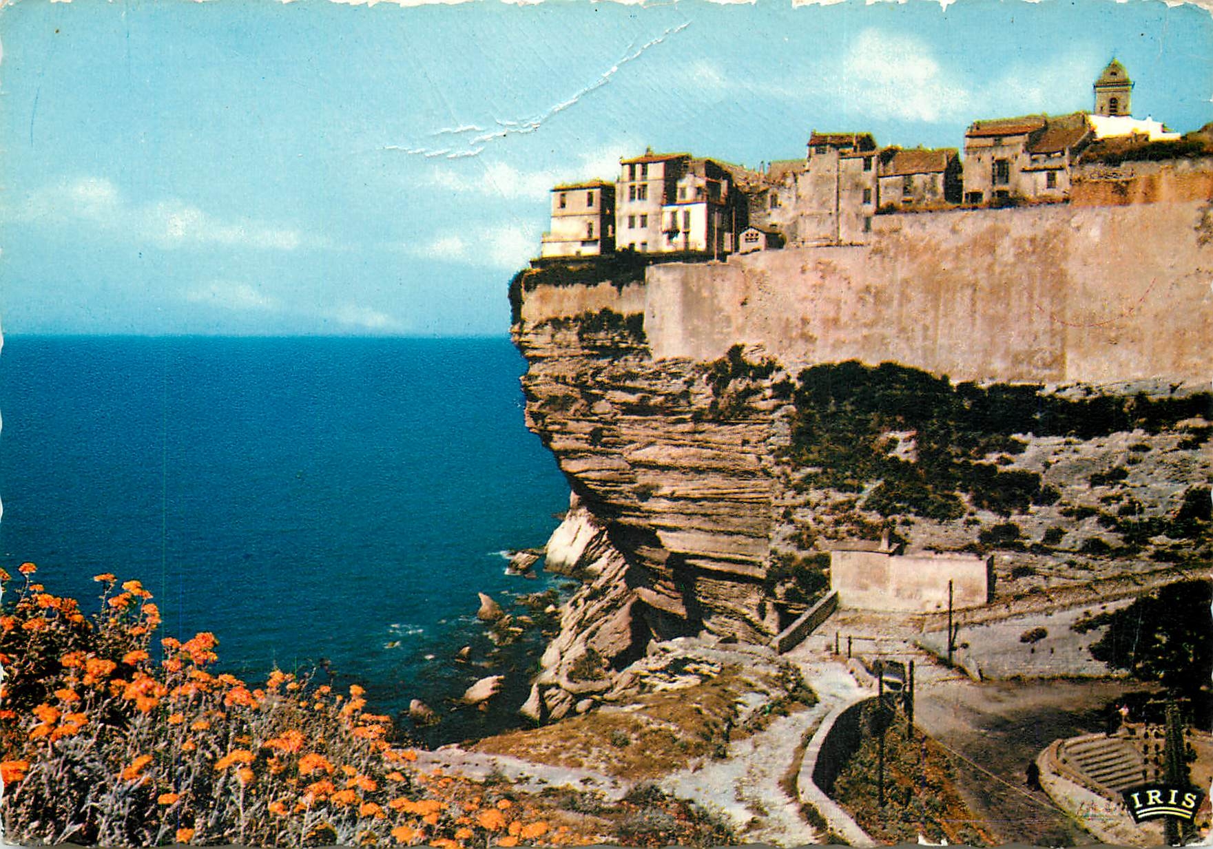CPSM Bonifacio Ancienne citadelle Genoise vue de la haute ville