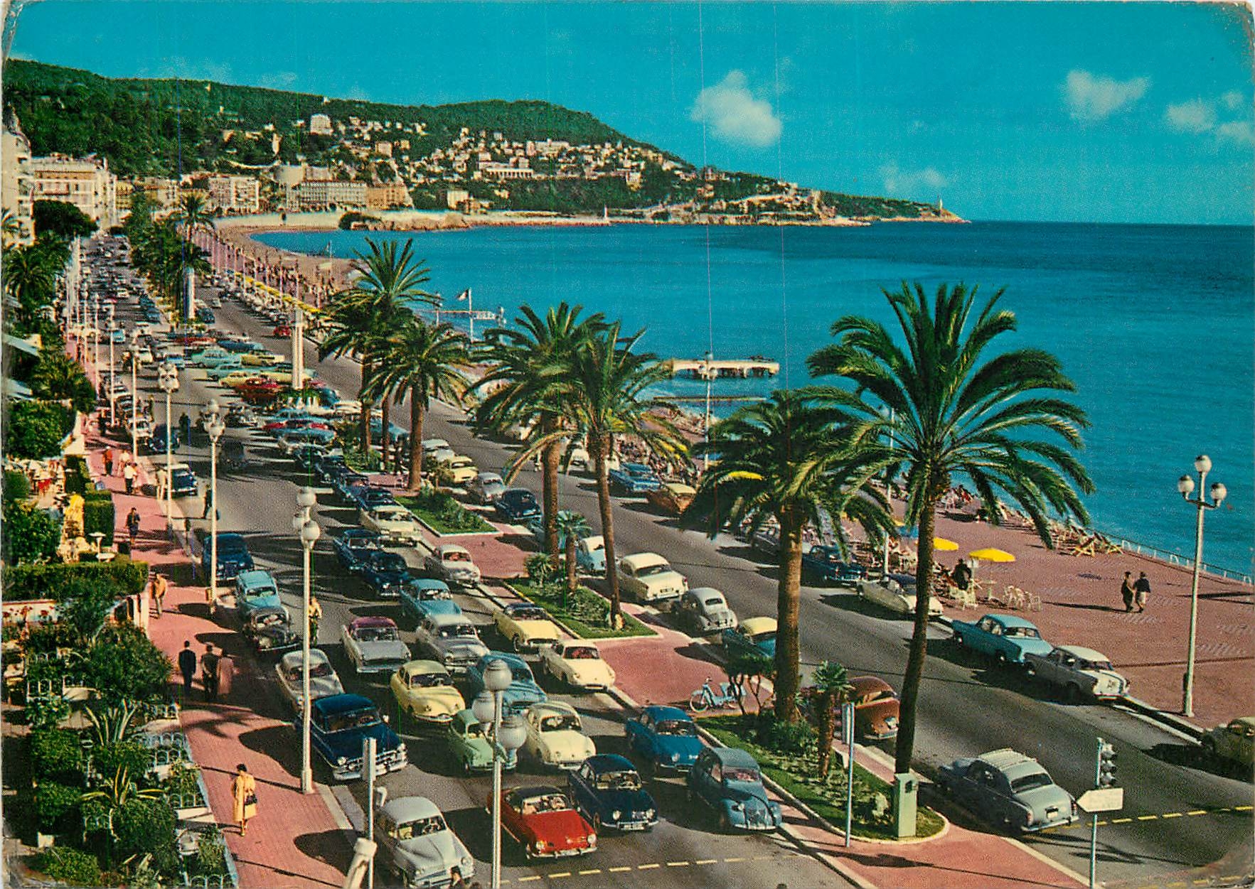 CPSM Promenade des Anglais Le Mont Boran