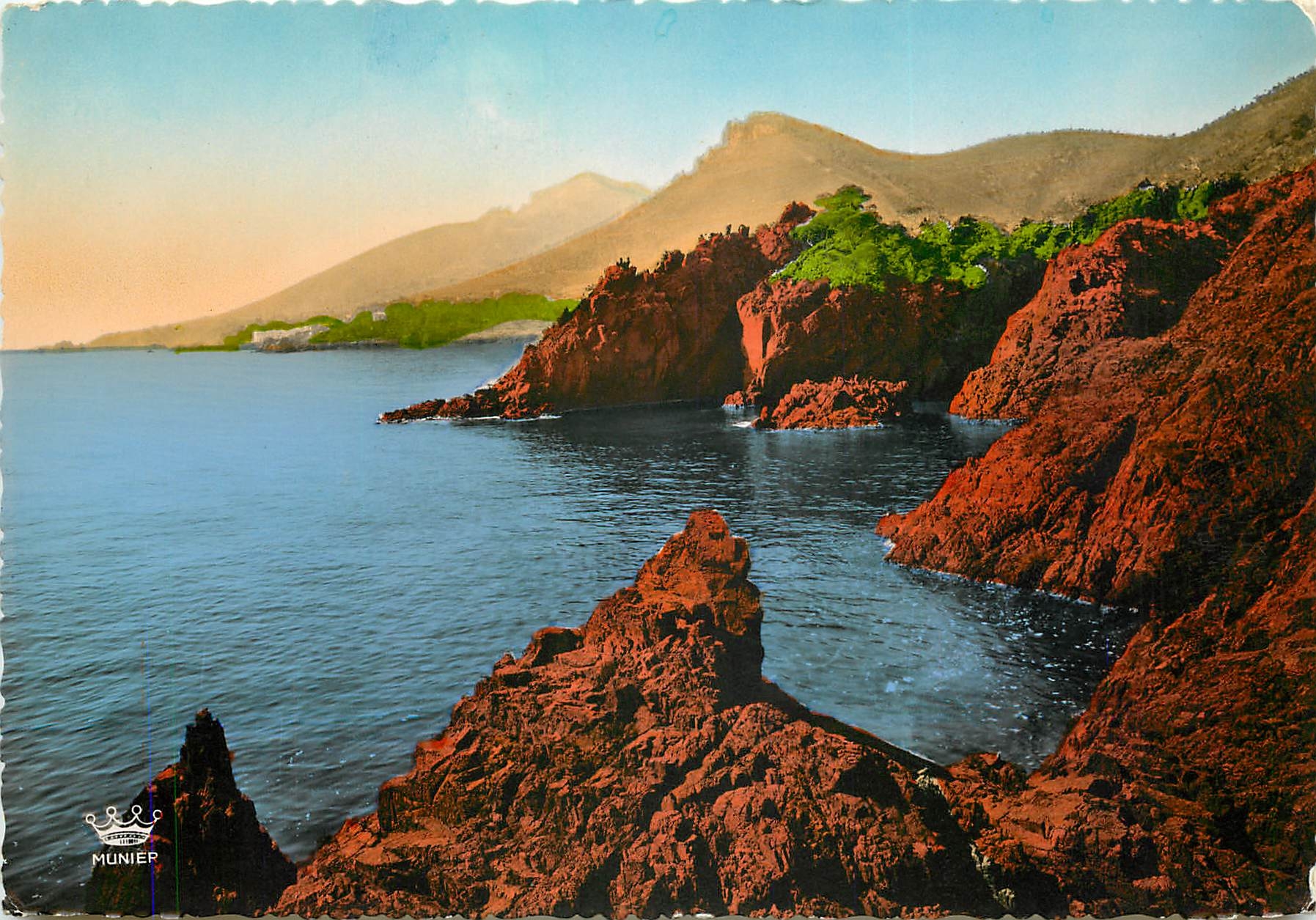 CPSM La Cote D'Azur La Corniche d'Or Rochers du Troyas