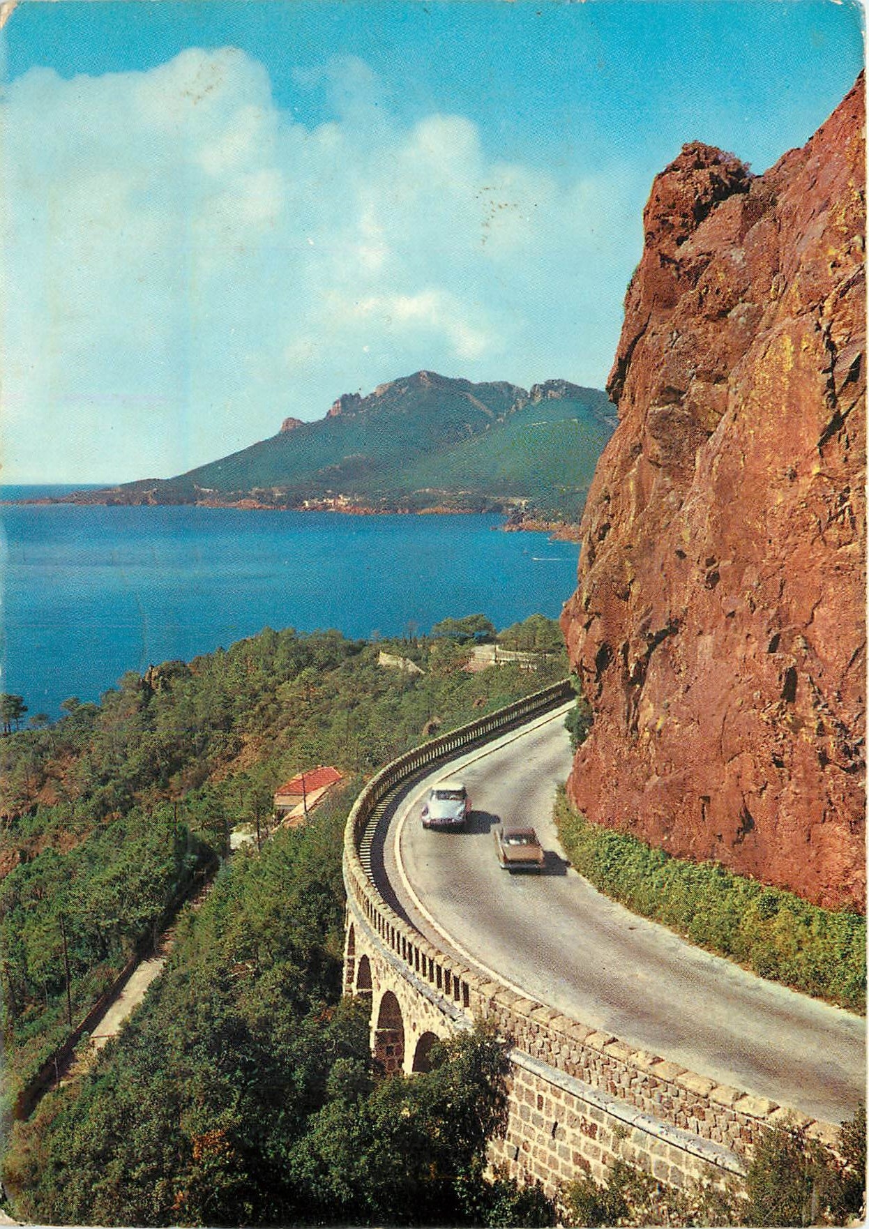 CPSM La Cote d'Azur Route de la Corniche d'Or