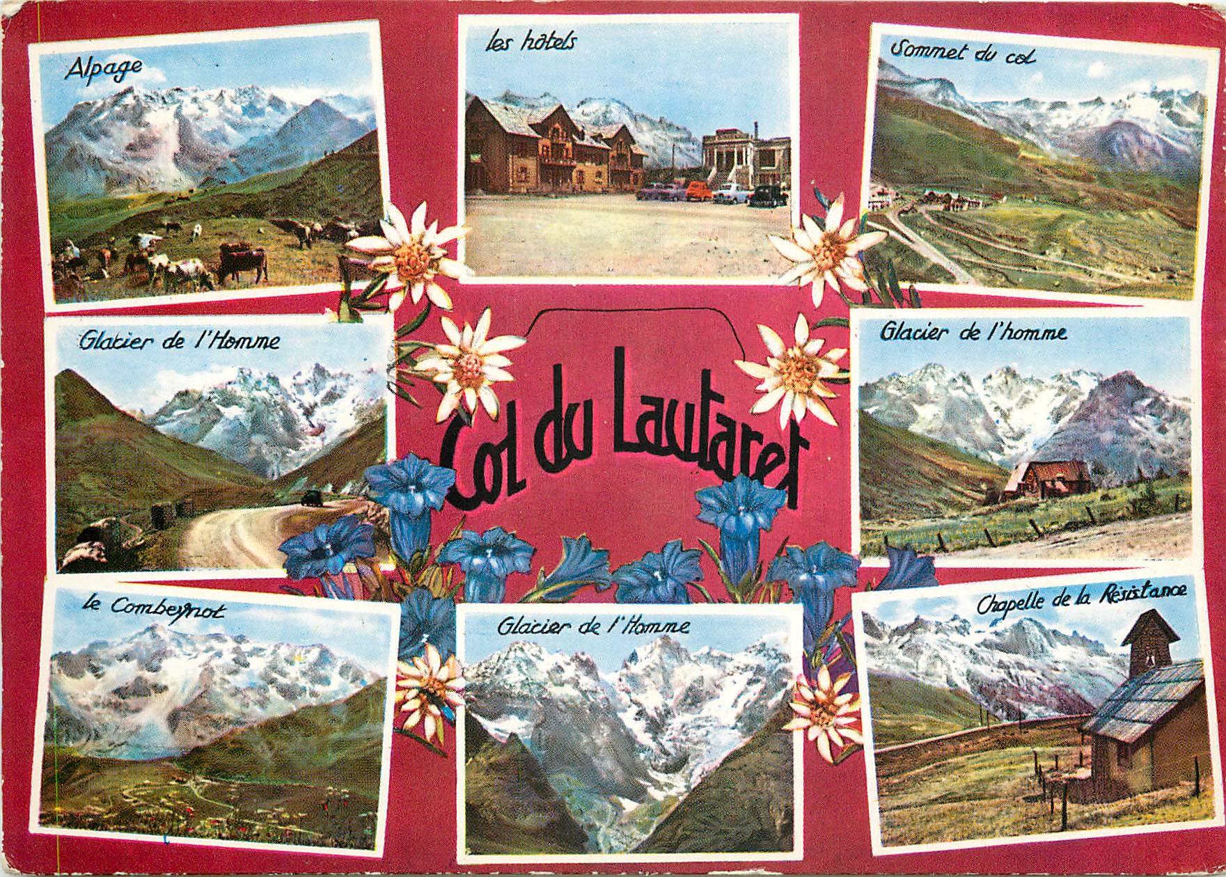CPSM Route des Grandes Alpes Col du Lautaret (HA) alt 2085 m Souvenir