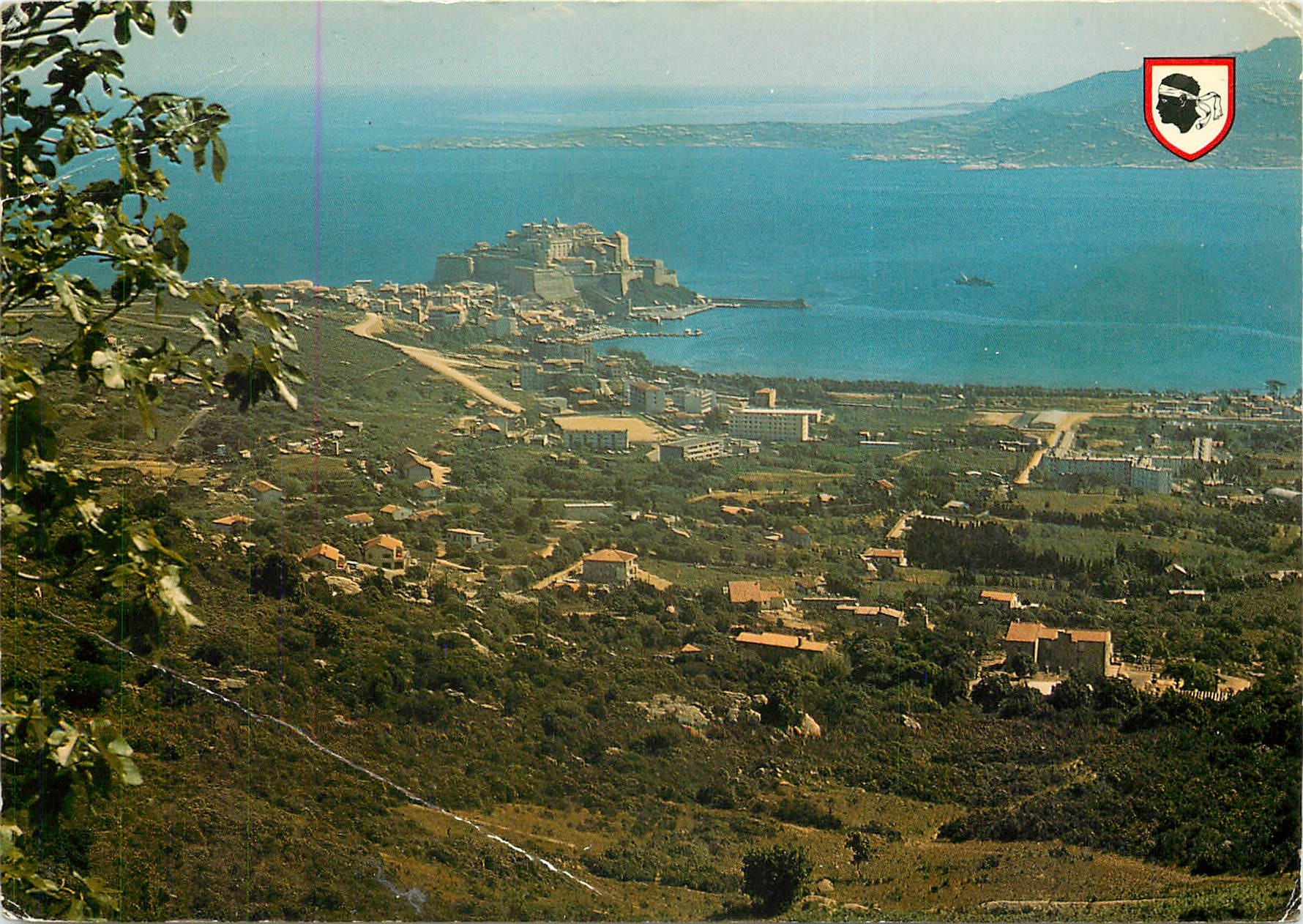 CPSM Corse Ile D'Amour Calvi Vue panoramique prise de la chapelle de N D de la Serre