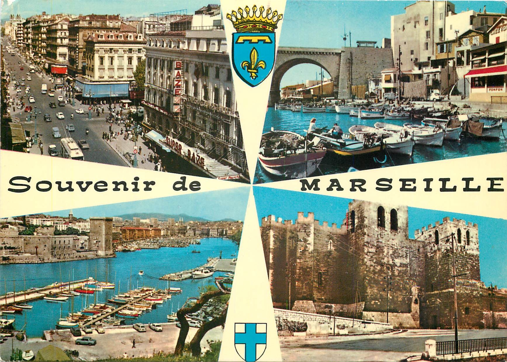 CPSM Marseille La Cannebiere Vallon des Auffes