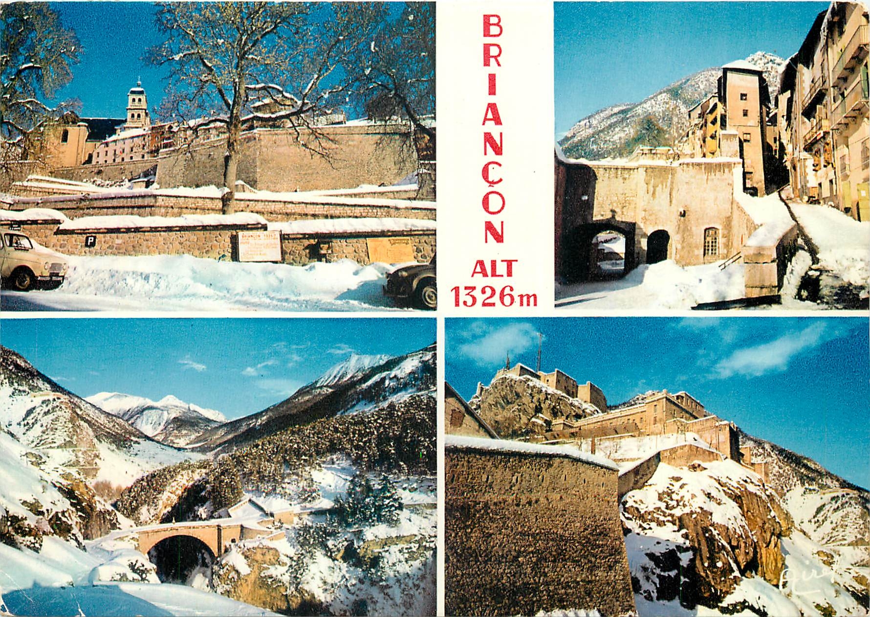 CPSM Les Hautes Alpes pittoresque la plus haute ville d'Europe Alt 1326 m Briancon les remparts Vaub