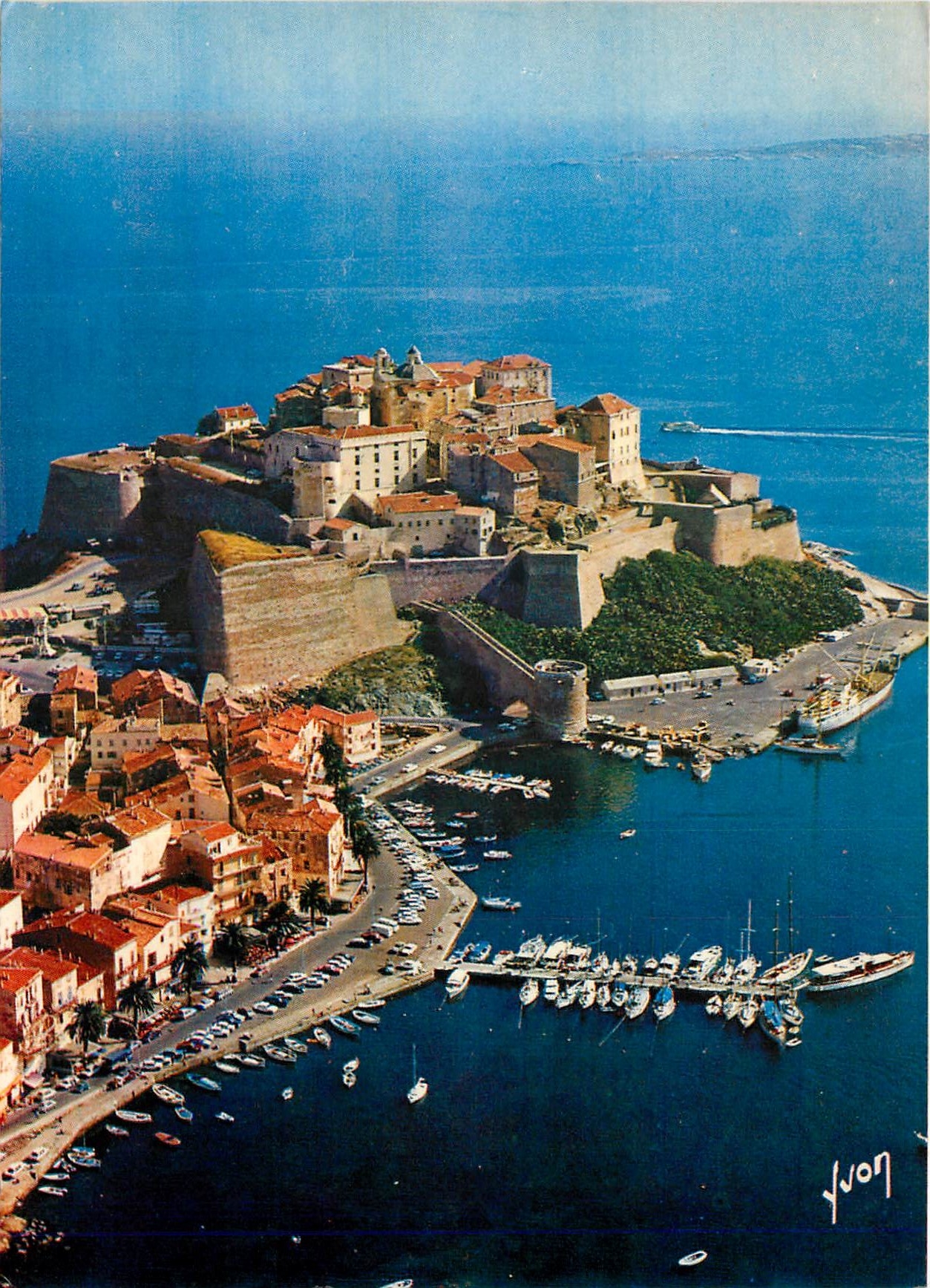 CPSM Calvi Le Port de Plaisance au pieds de la Citadelle