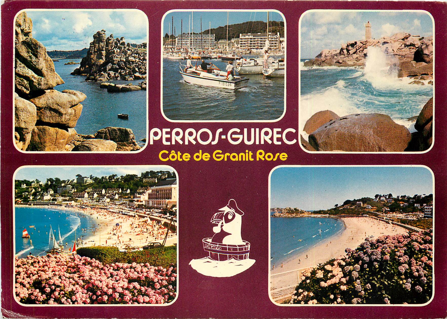 CPSM Perros Guirec Cote de Granit Rose