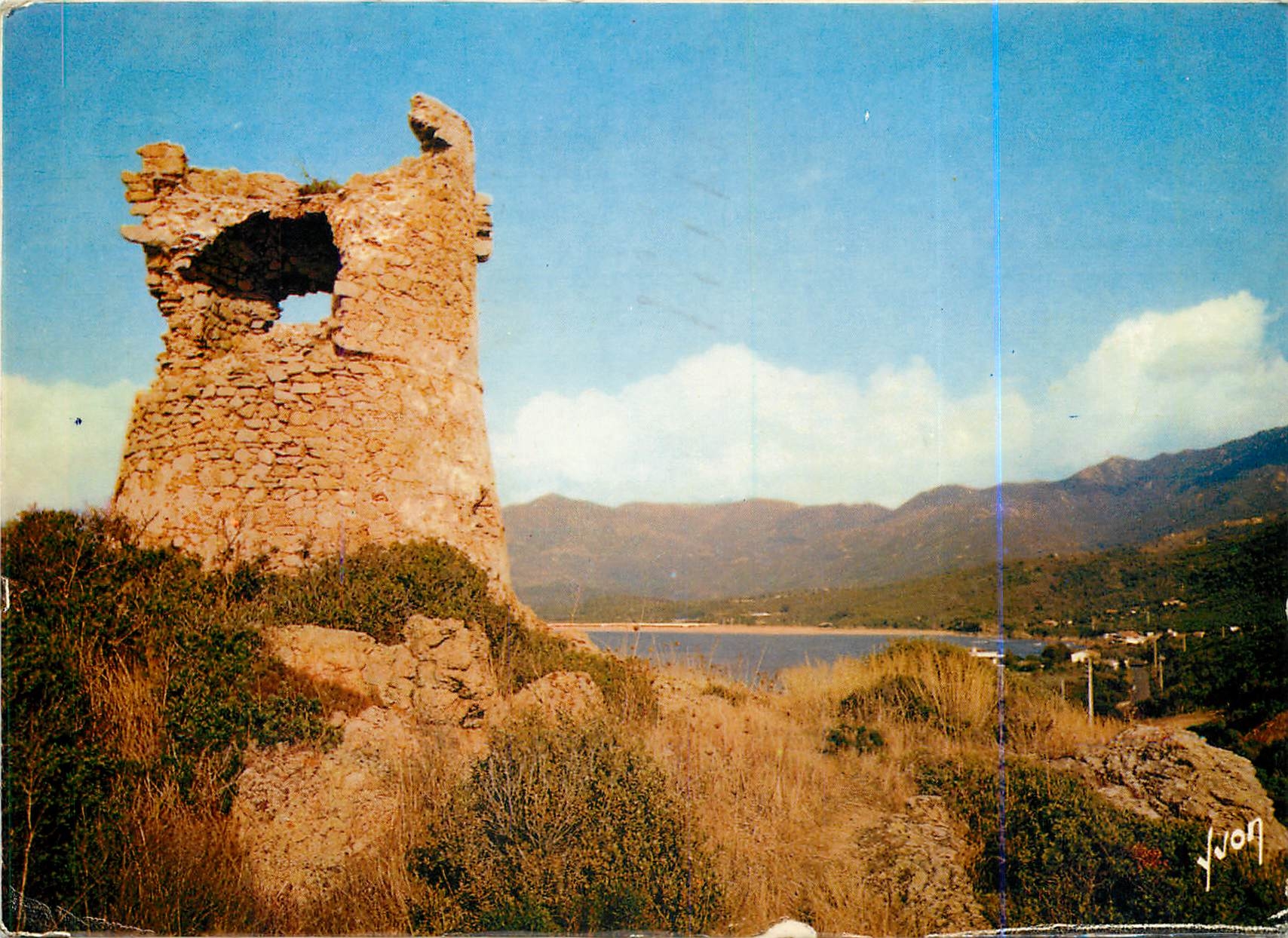 CPSM Calcatoggio Golfe de la Liscia avec tour Genoise