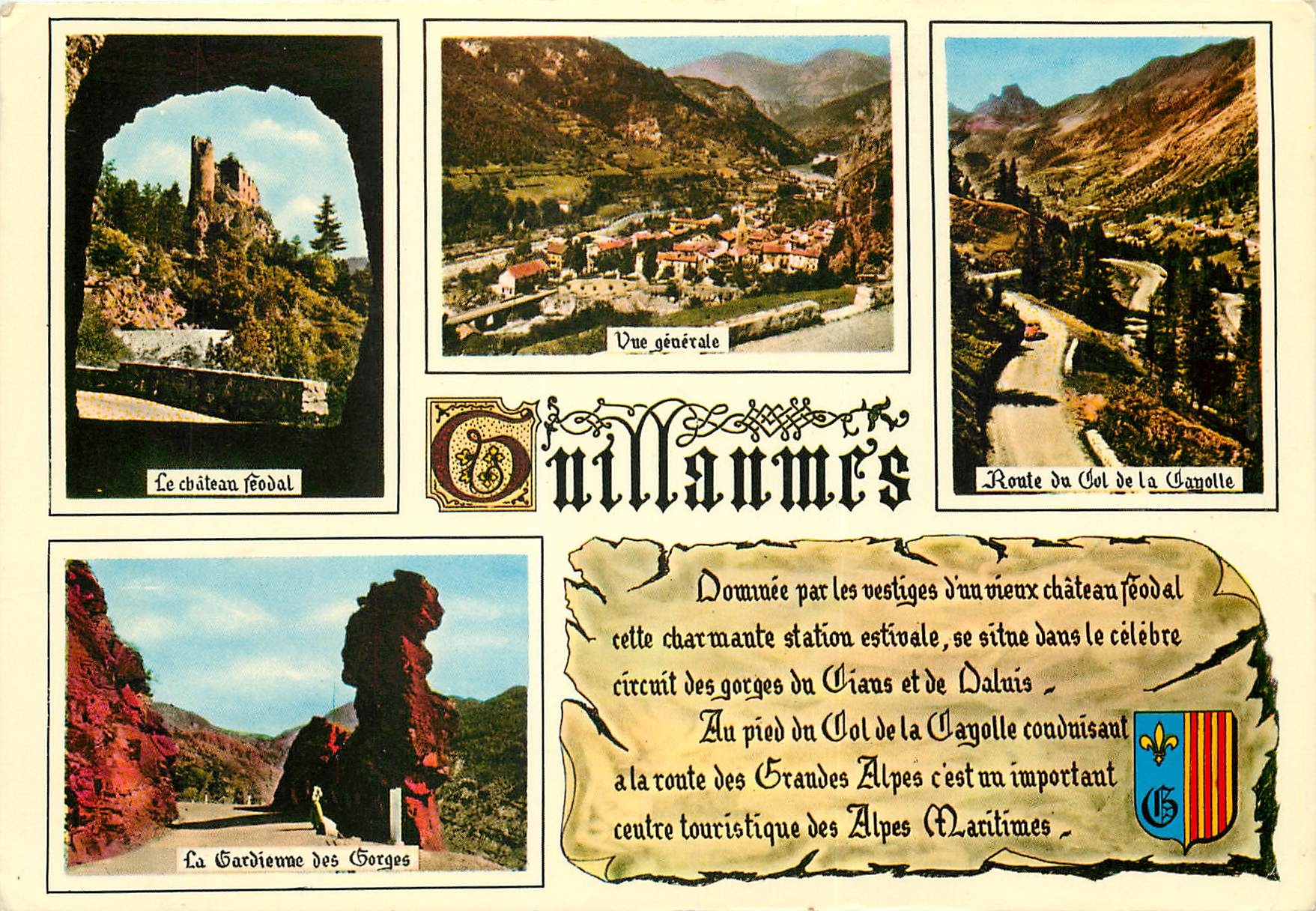 CPSM Guillaumes Alpes Mmes alt 800 m