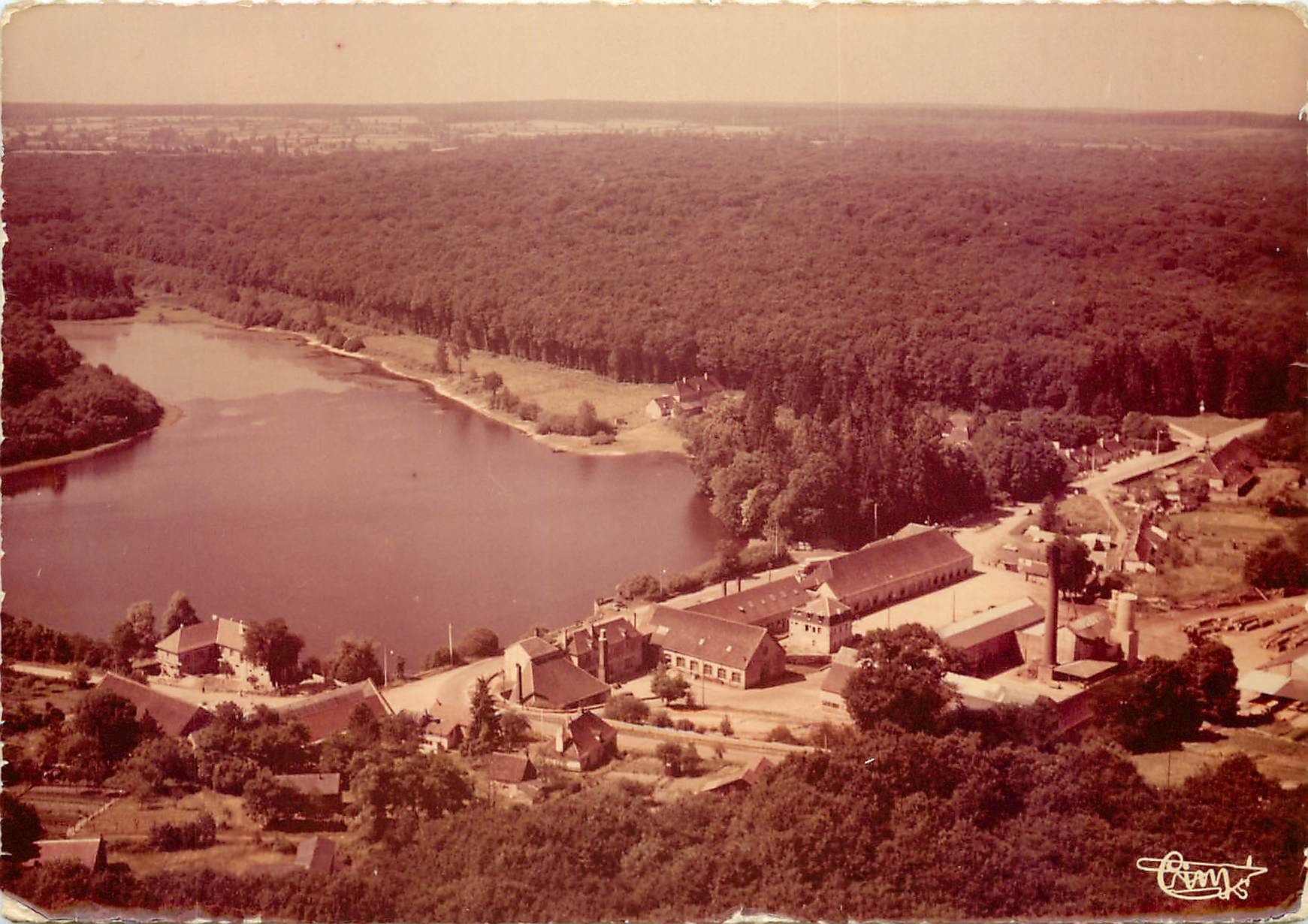 CPSM St BOnnet Troncais (Allier) Societe Ebenisterie Industrielle