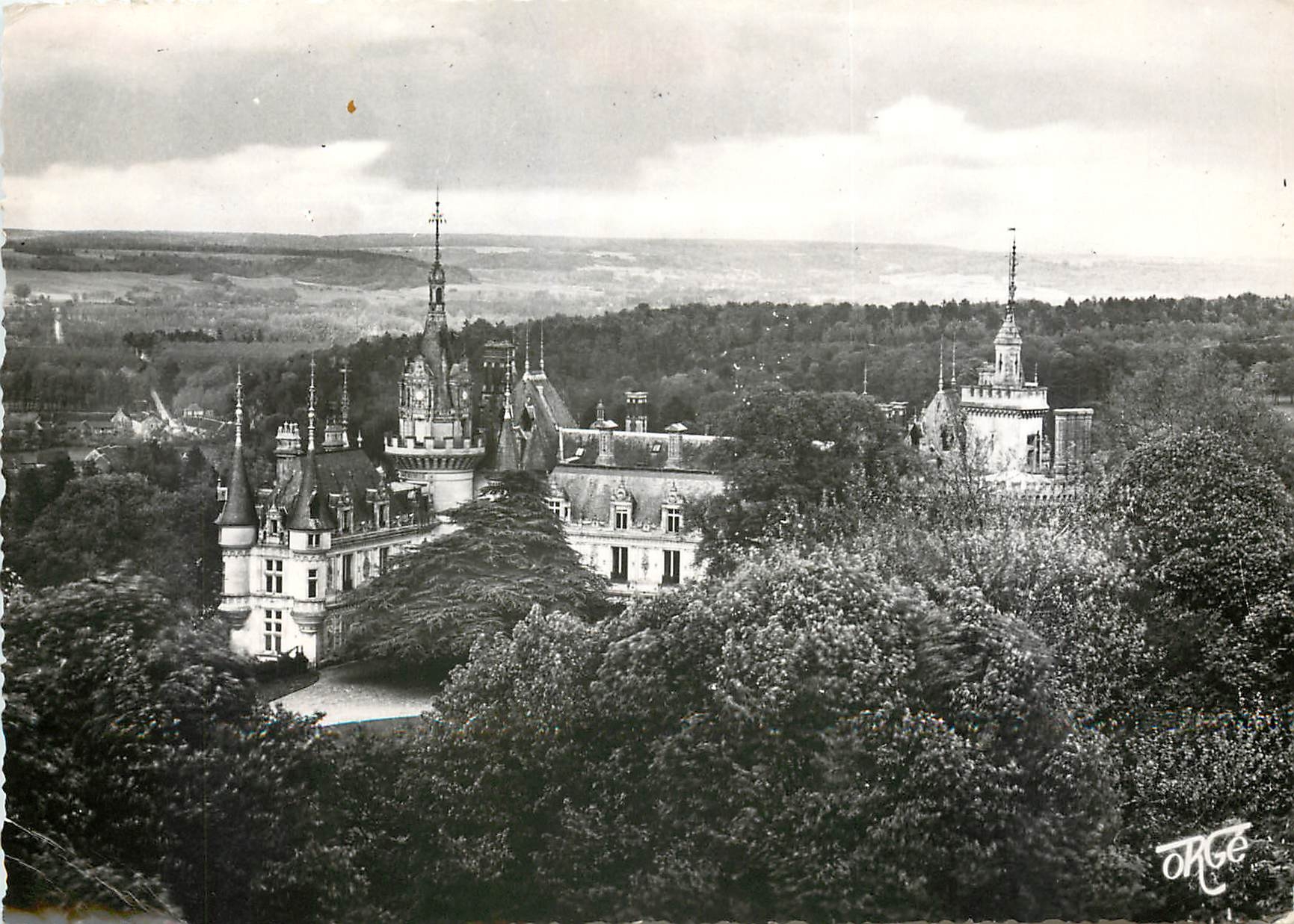 CPSM Chateau de Mouchy (Oise) Panorama