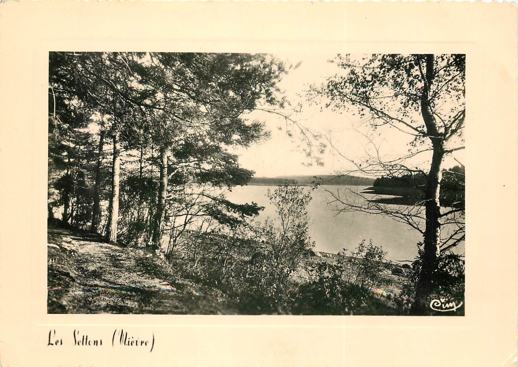 CPSM Un Coin du Lac Le Lac a une superficie de 360 ha