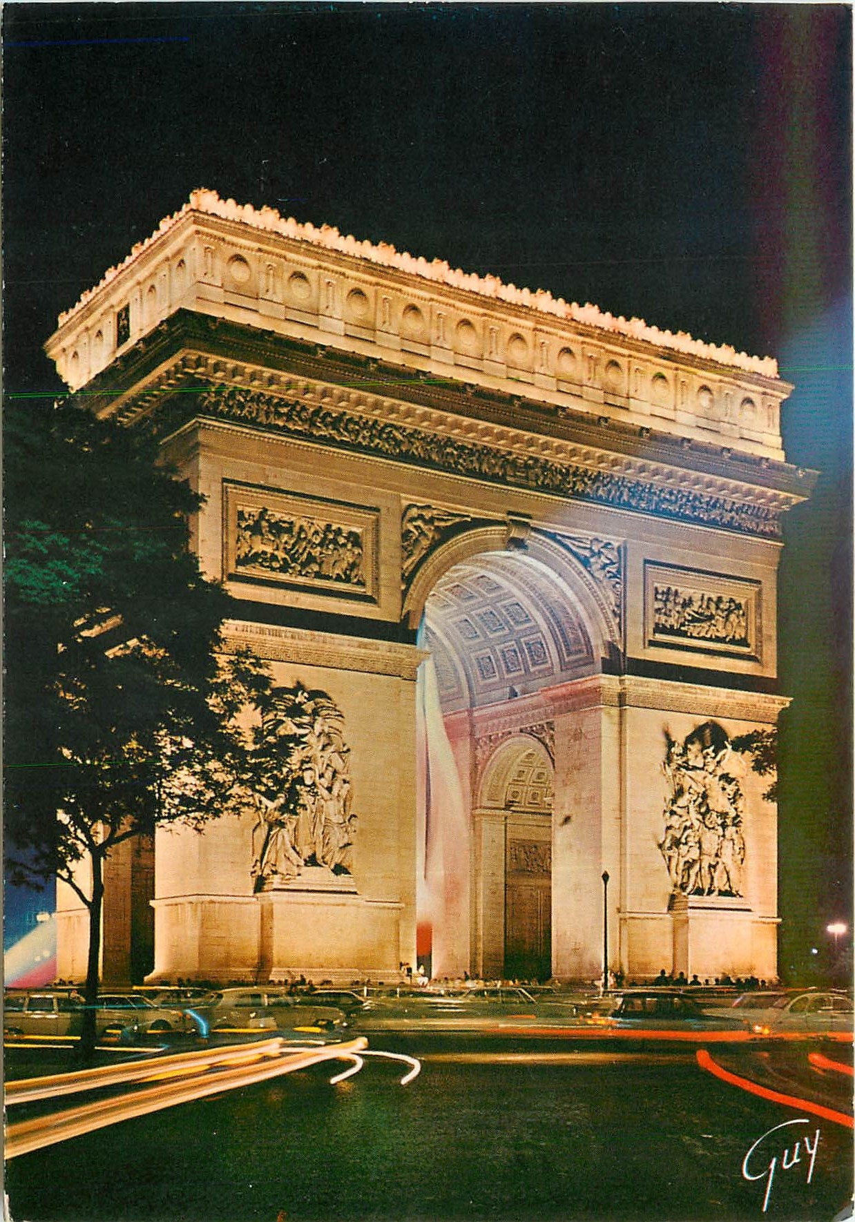 CPSM Paris et ses Merveilles l'arc de triomphe de l'Etoile (1806 1836) Illumine