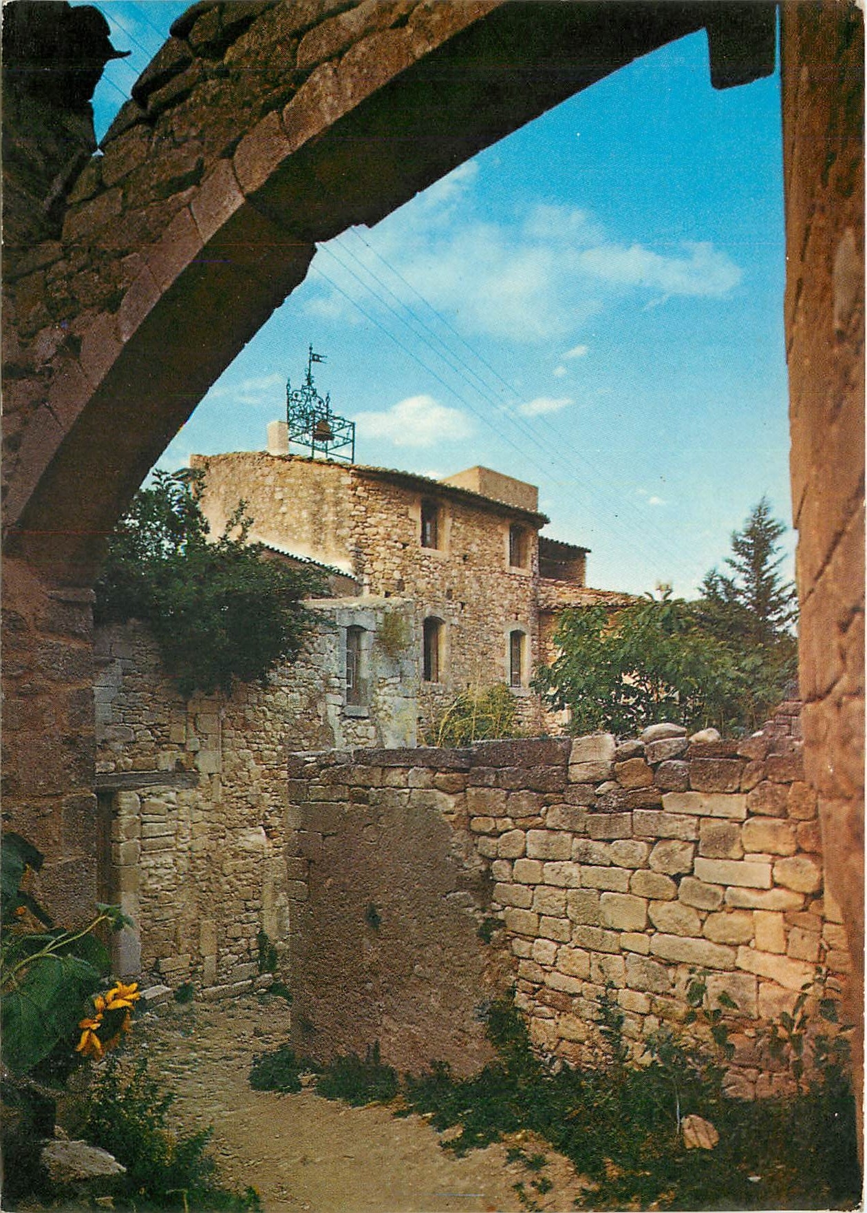 CPSM Oppede le Vieux Vaucluse ancienne Cite Romaine la Mairie