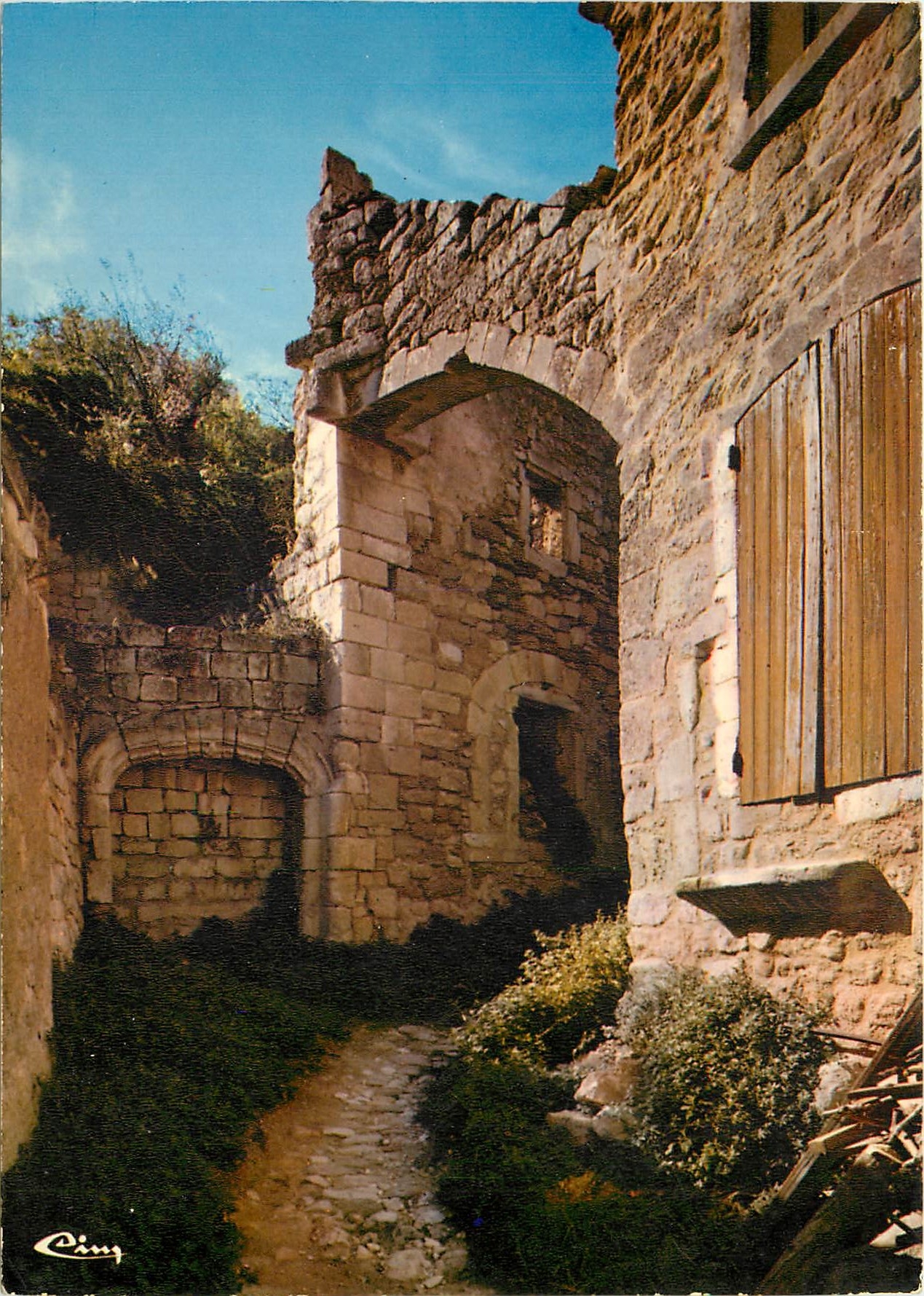 CPSM Oppede le Vieux Vaucluse Vieille Rue