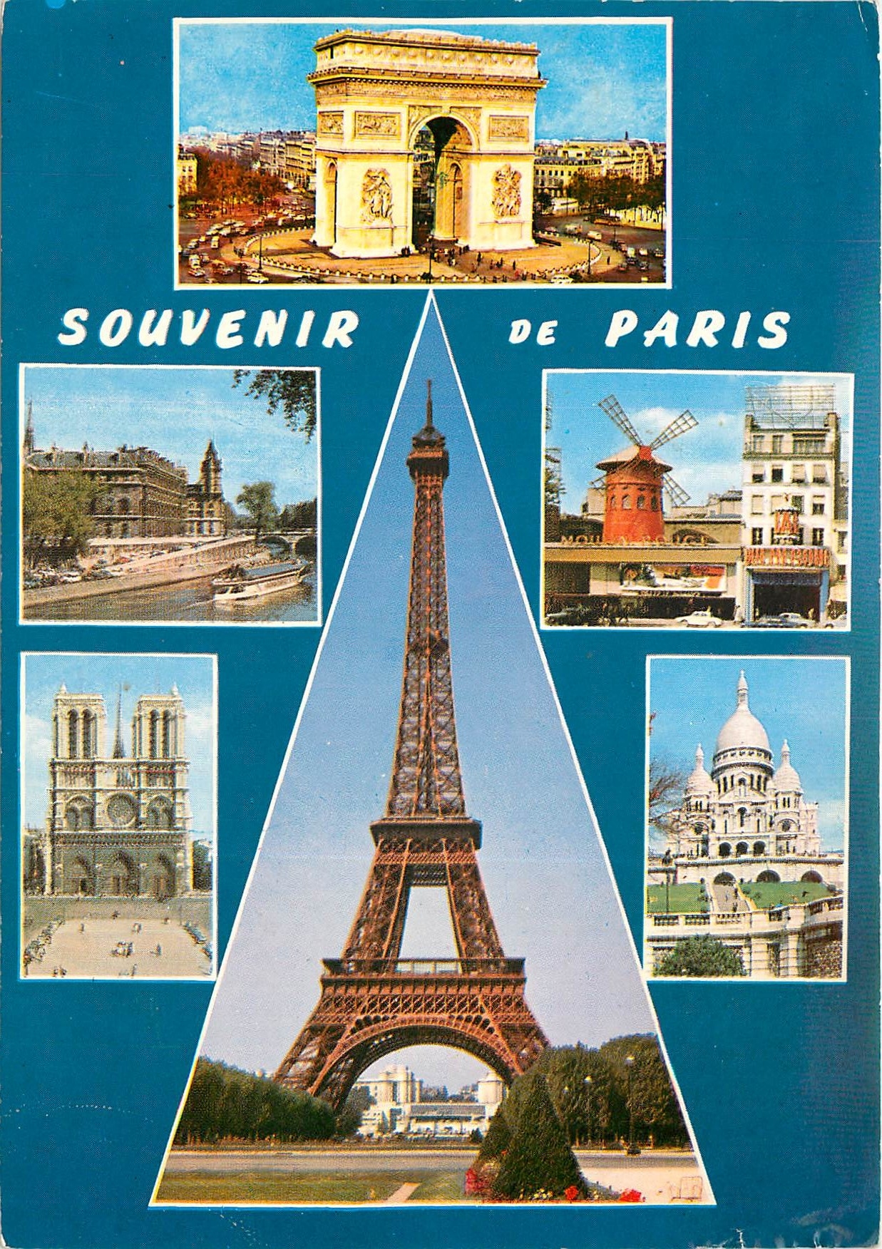CPSM Paris Souvenir de Paris