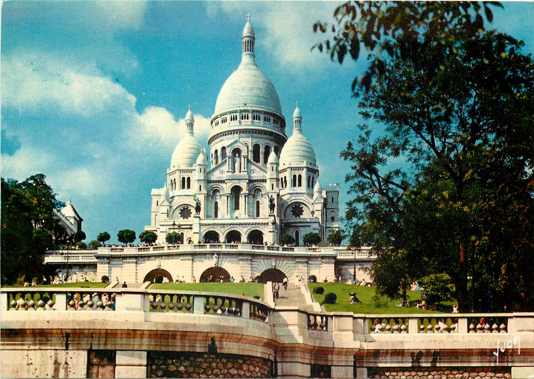CPSM Paris le Sacre Coeur