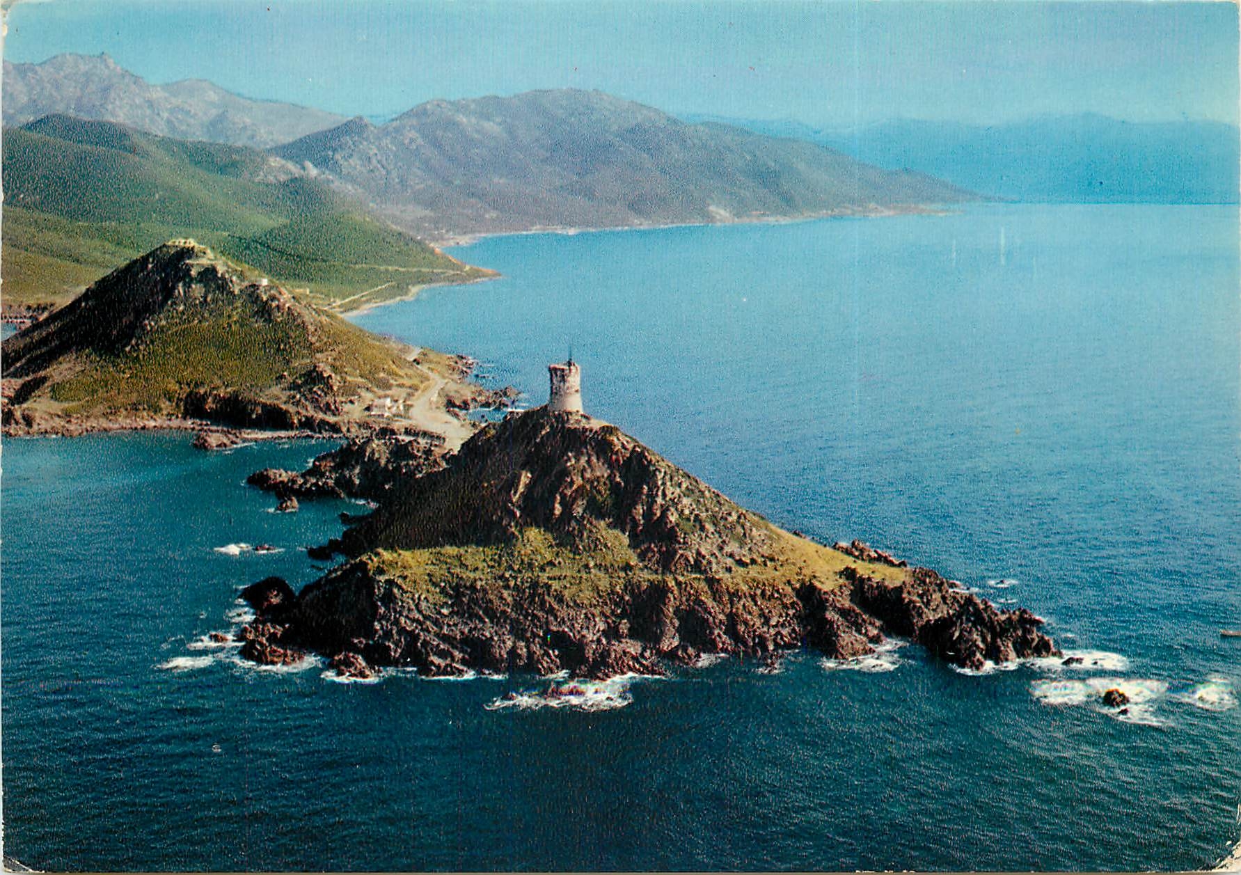 CPSM Ajaccio (Corses) La tour de la Parata Route de la Corniche