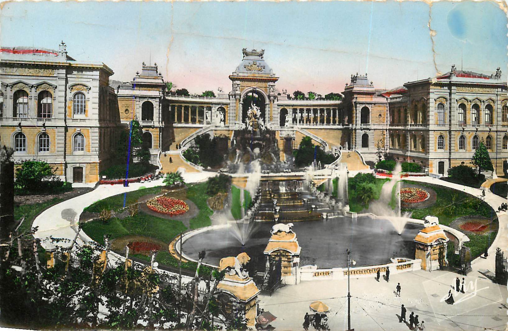 CPSM Marseille le Palais Longchamp