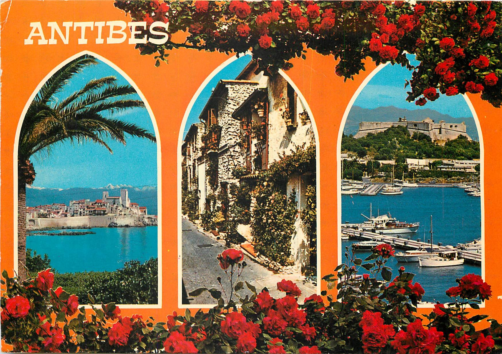 CPSM Cote d'Azur Souvenir d'Antibes (A M)
