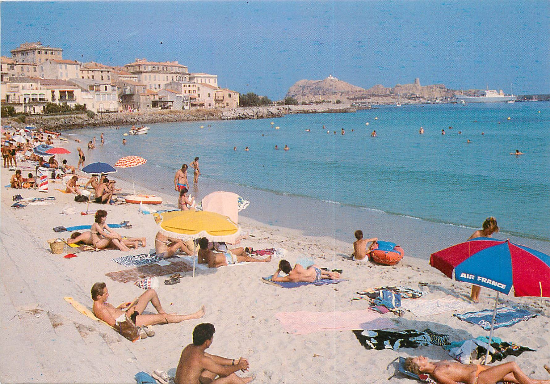 CPSM Panorama de la Corse La Plage d'Ile Rousse