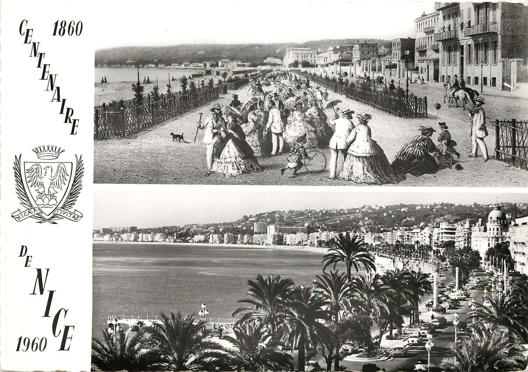 CPSM Commemoration du Centenaire de Nice de son rattachement a la france