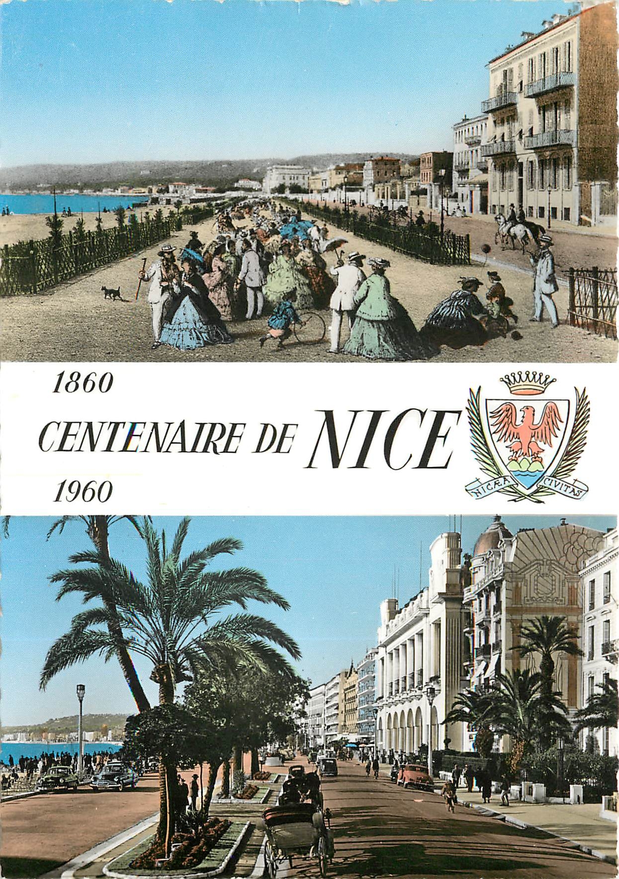 CPSM Commemoration du Centenaire de Nice de son rattachement a la france