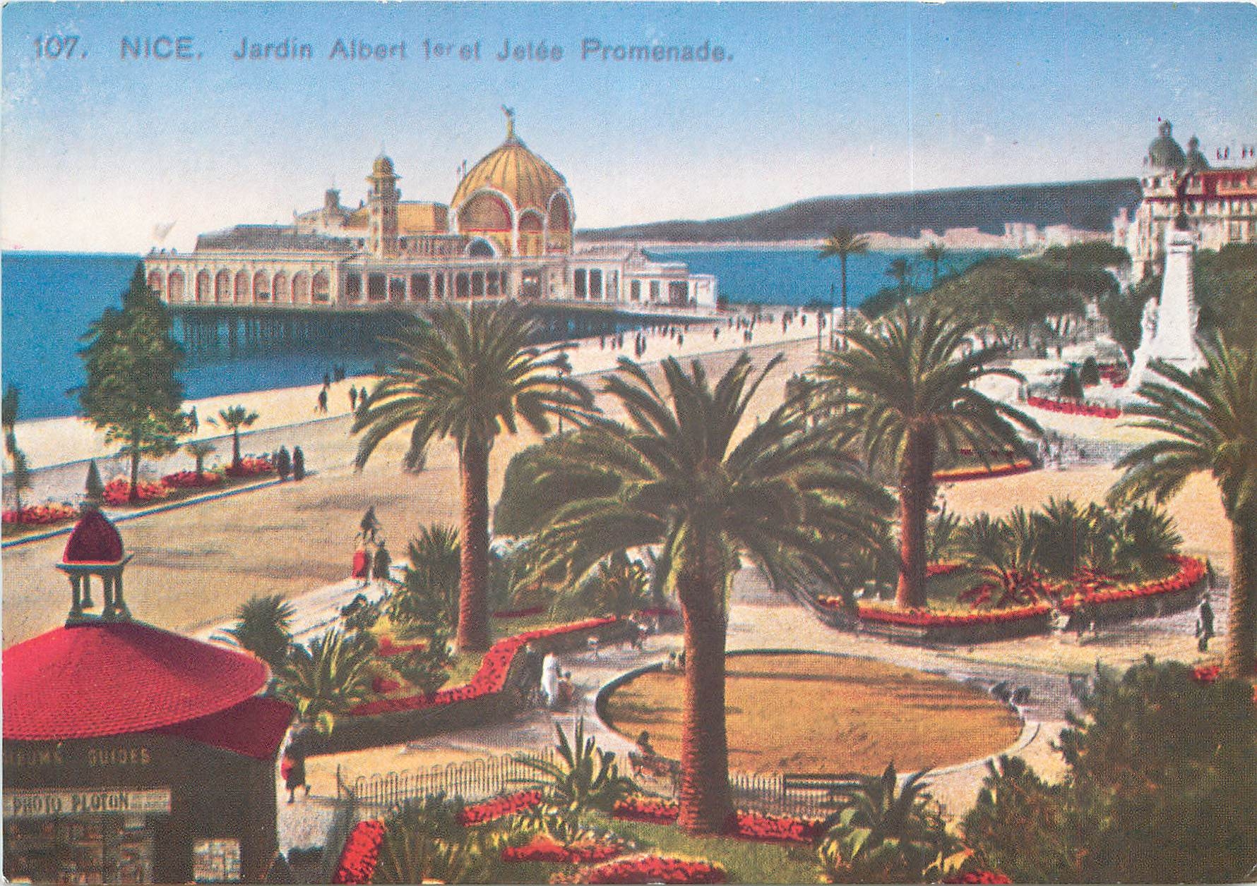 CPSM Nice Jardin Albert Ier et Jetee Promenade REPRODUCTION