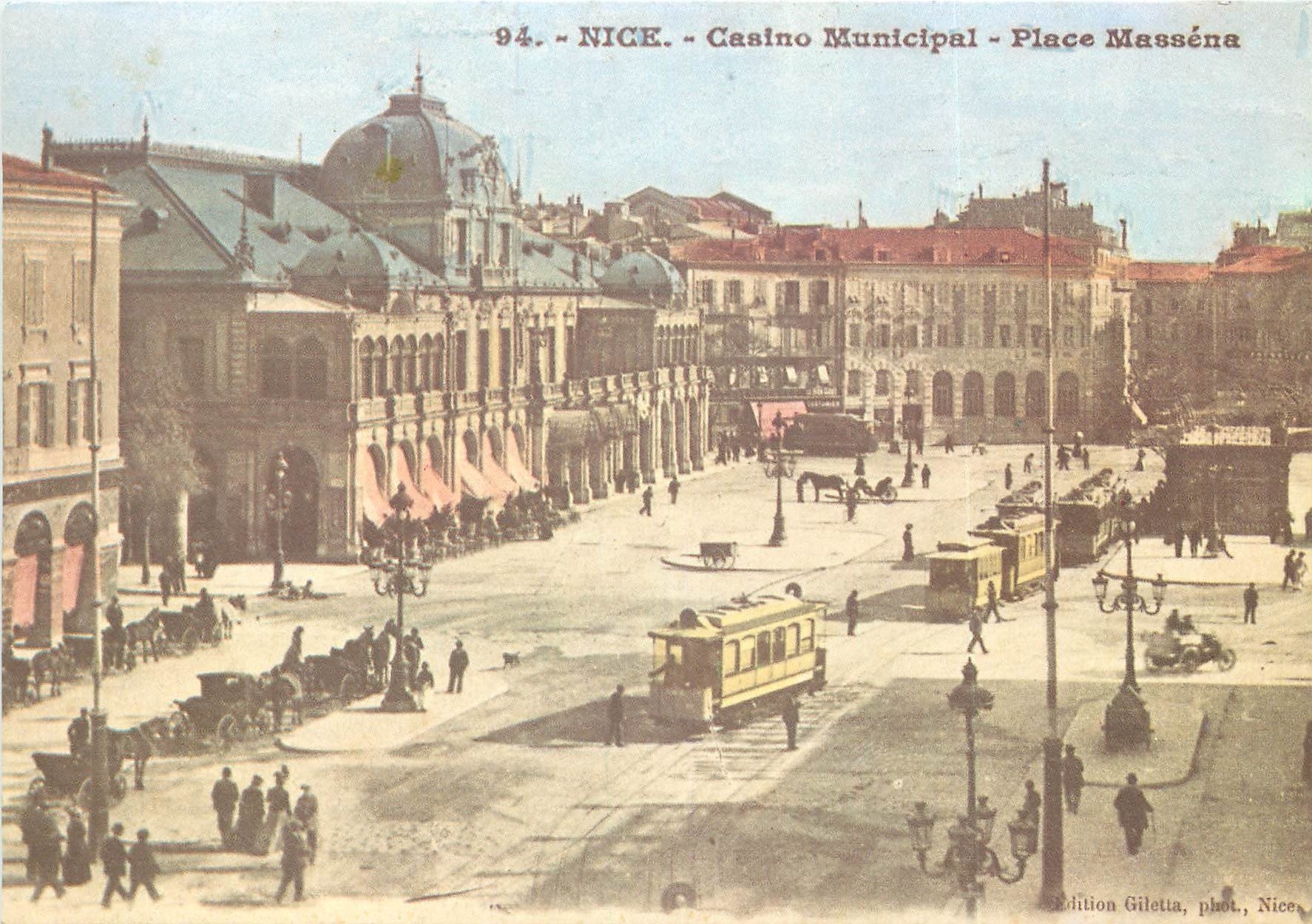 CPSM Nice Casino Municipal Place Massena