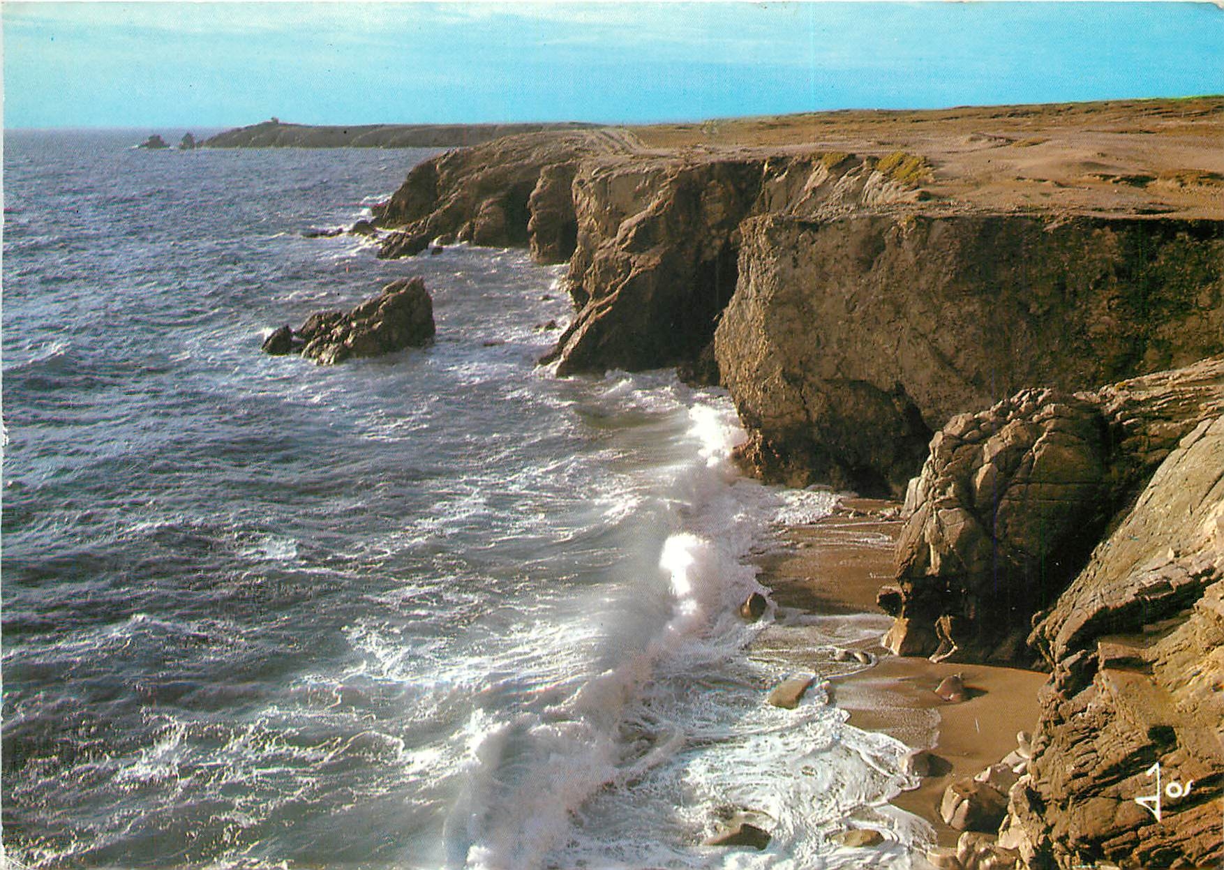 CPSM Presqu'il de Quiberon (Morbihan) La Cote sauvage