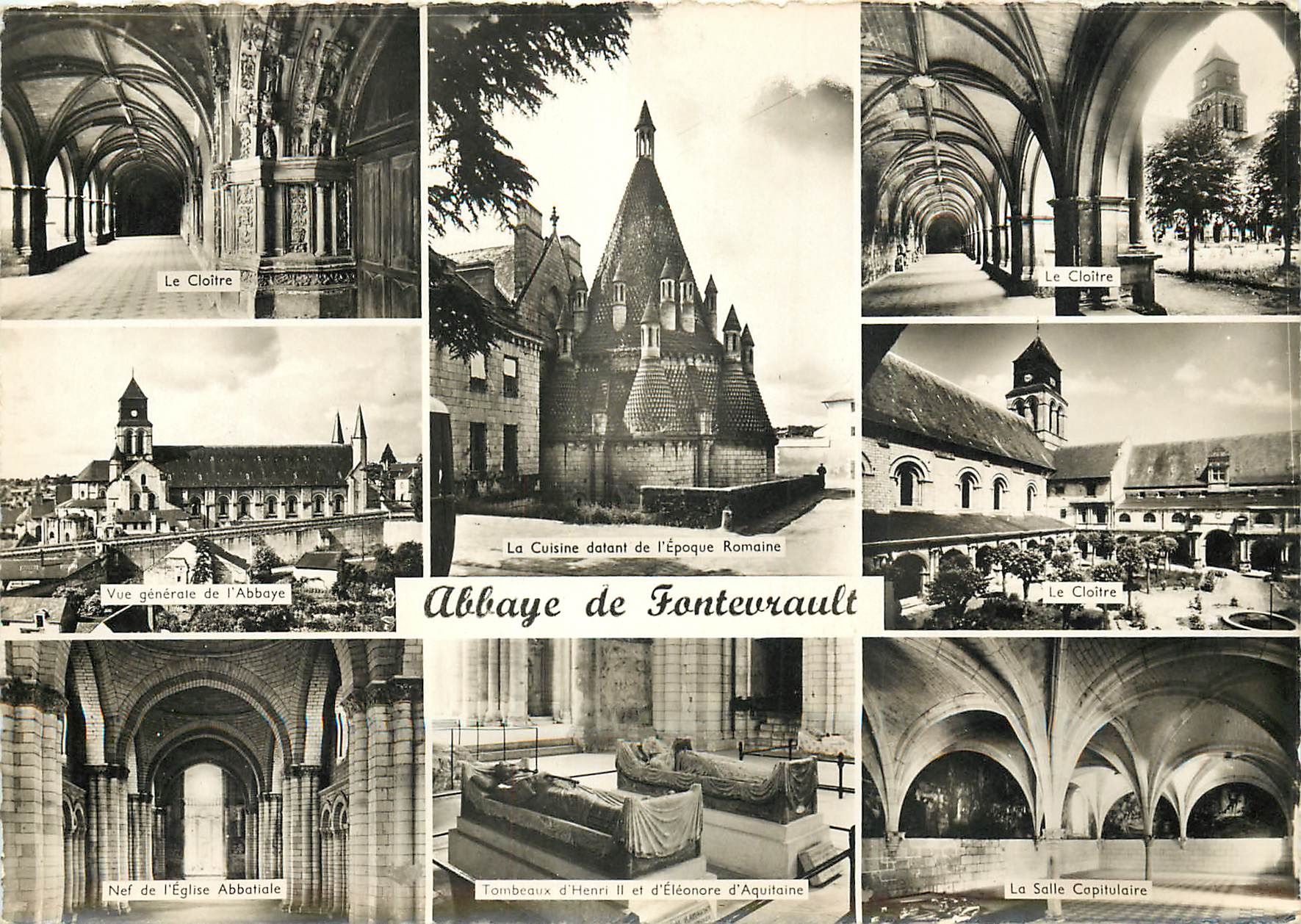 CPSM Abbaye de Fontevrault