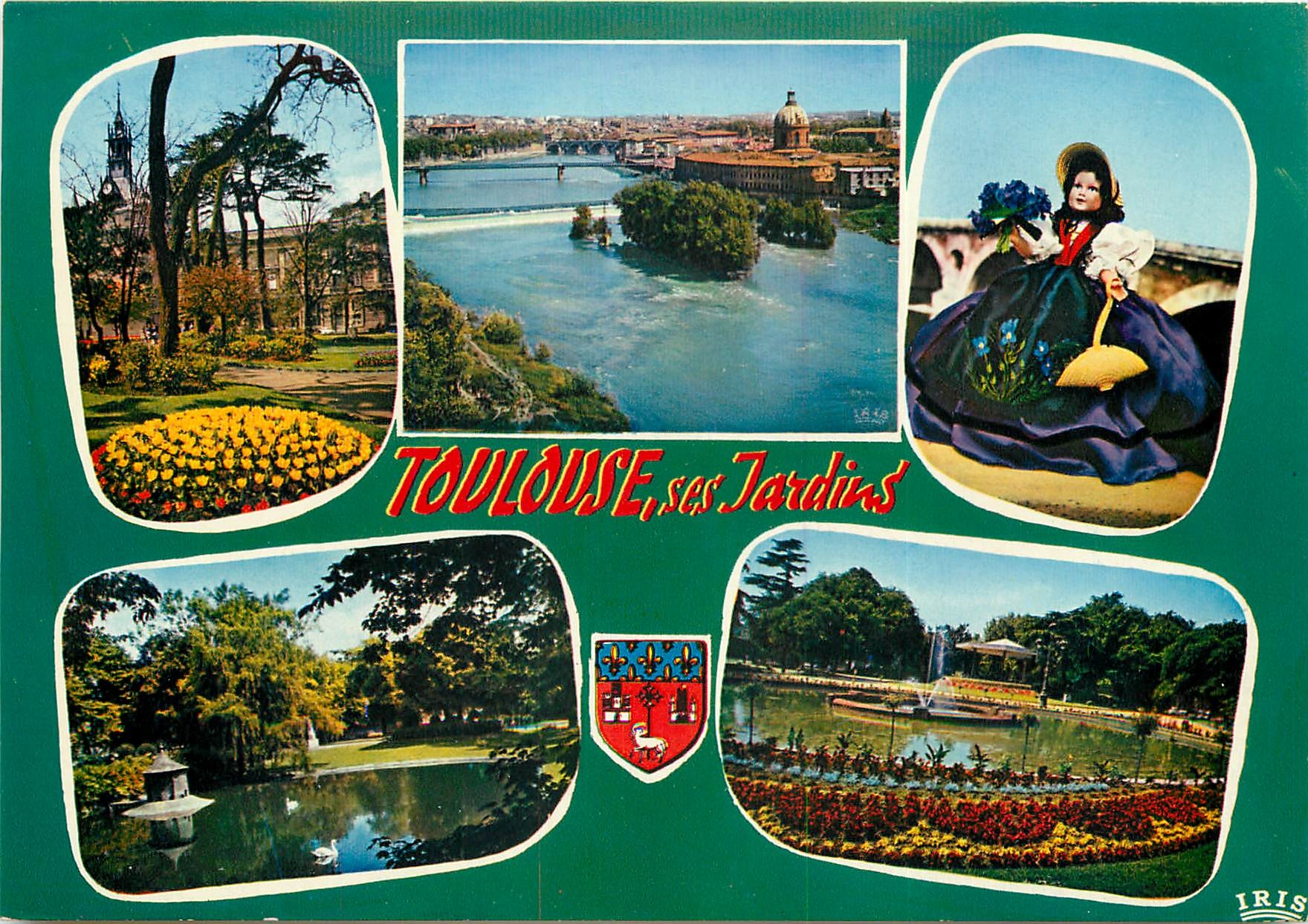 CPSM Toulouse Ville d'Art Cite des Viiolettes ses jardins