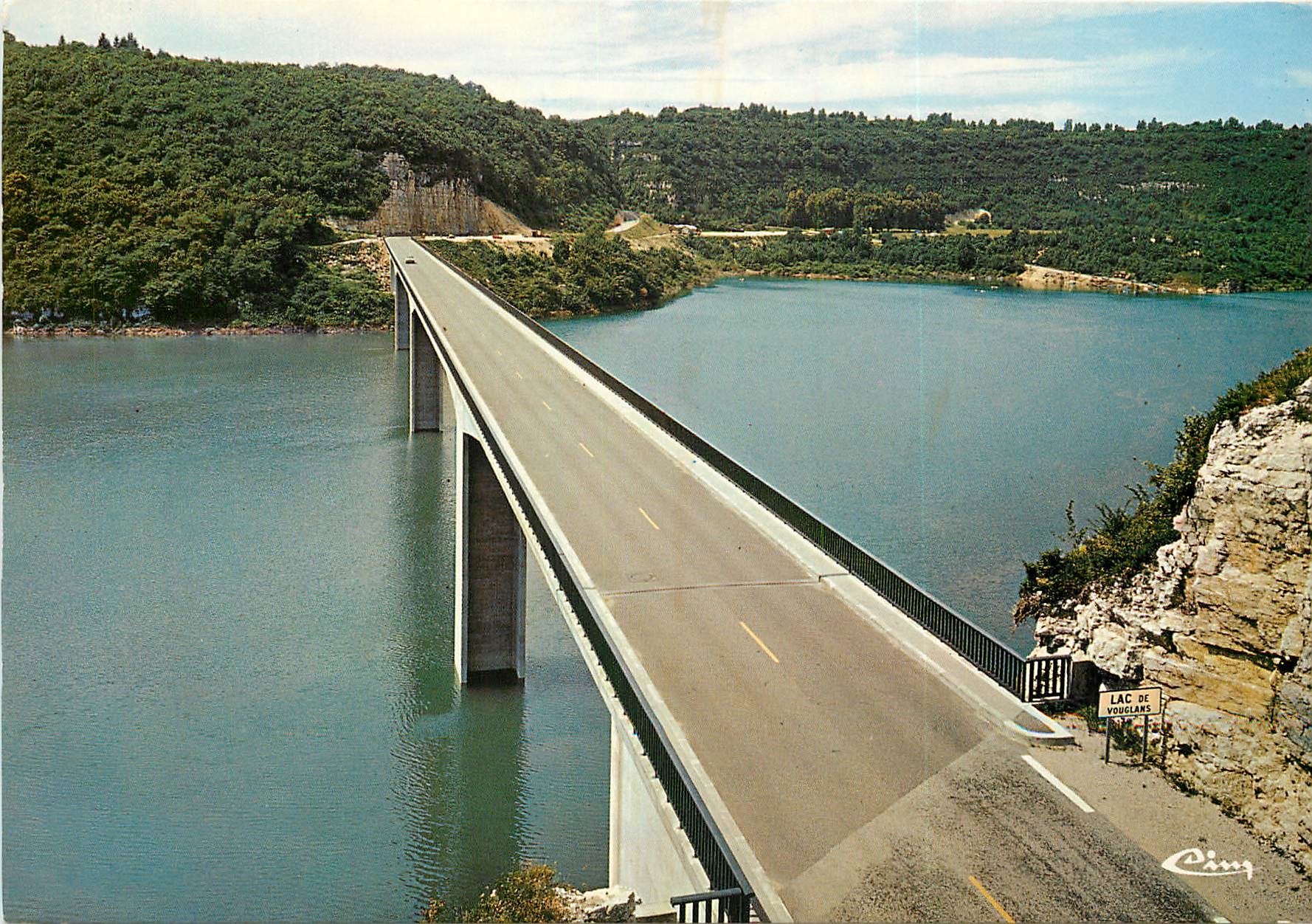 CPSM Barrage de Vouglans (Jura) sur la Riviere d'Ain