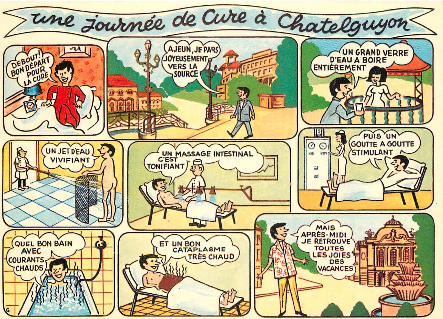 CPSM Chatelguyon (Puy de Dome) Une Journee de Cure