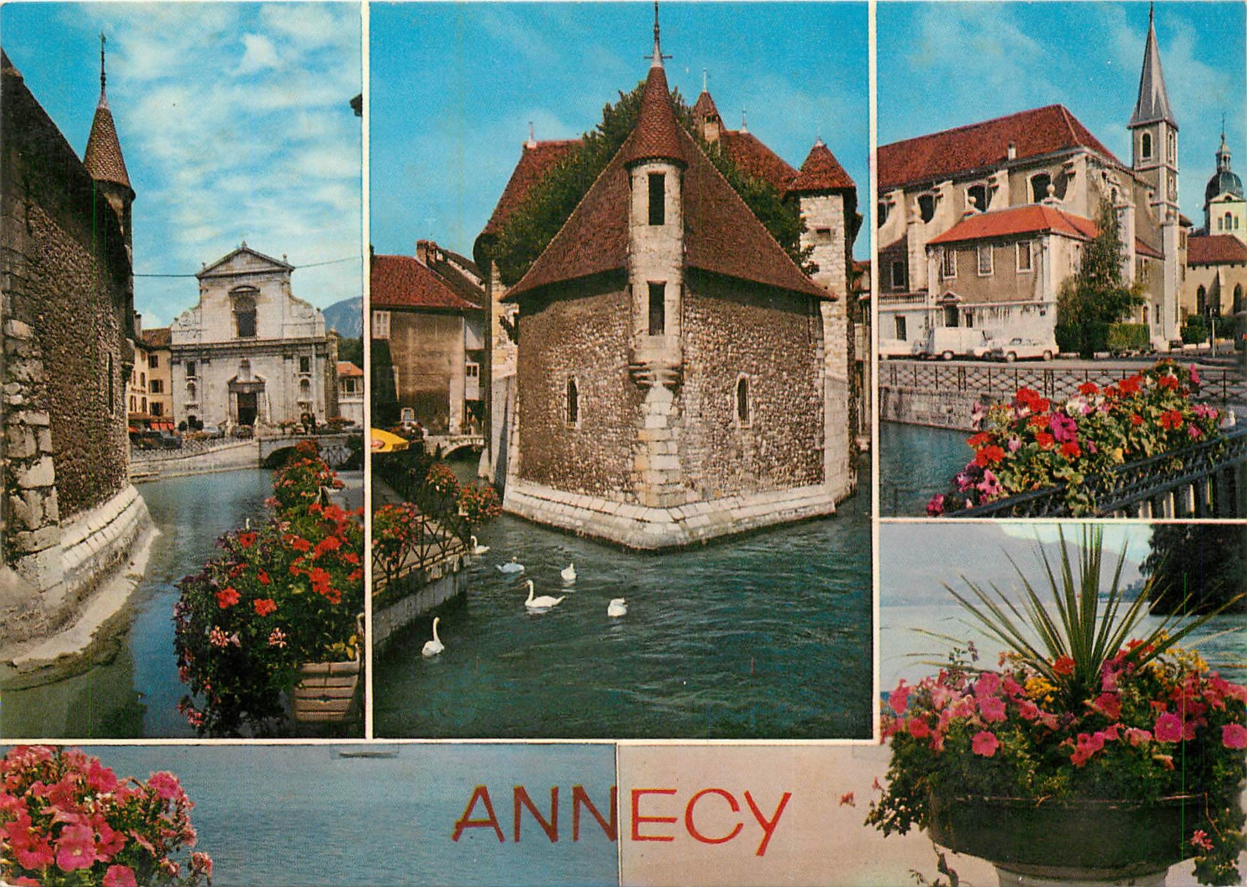 CPSM Annecy (Hte Sav) Quelques aspects de la Vieille Ville