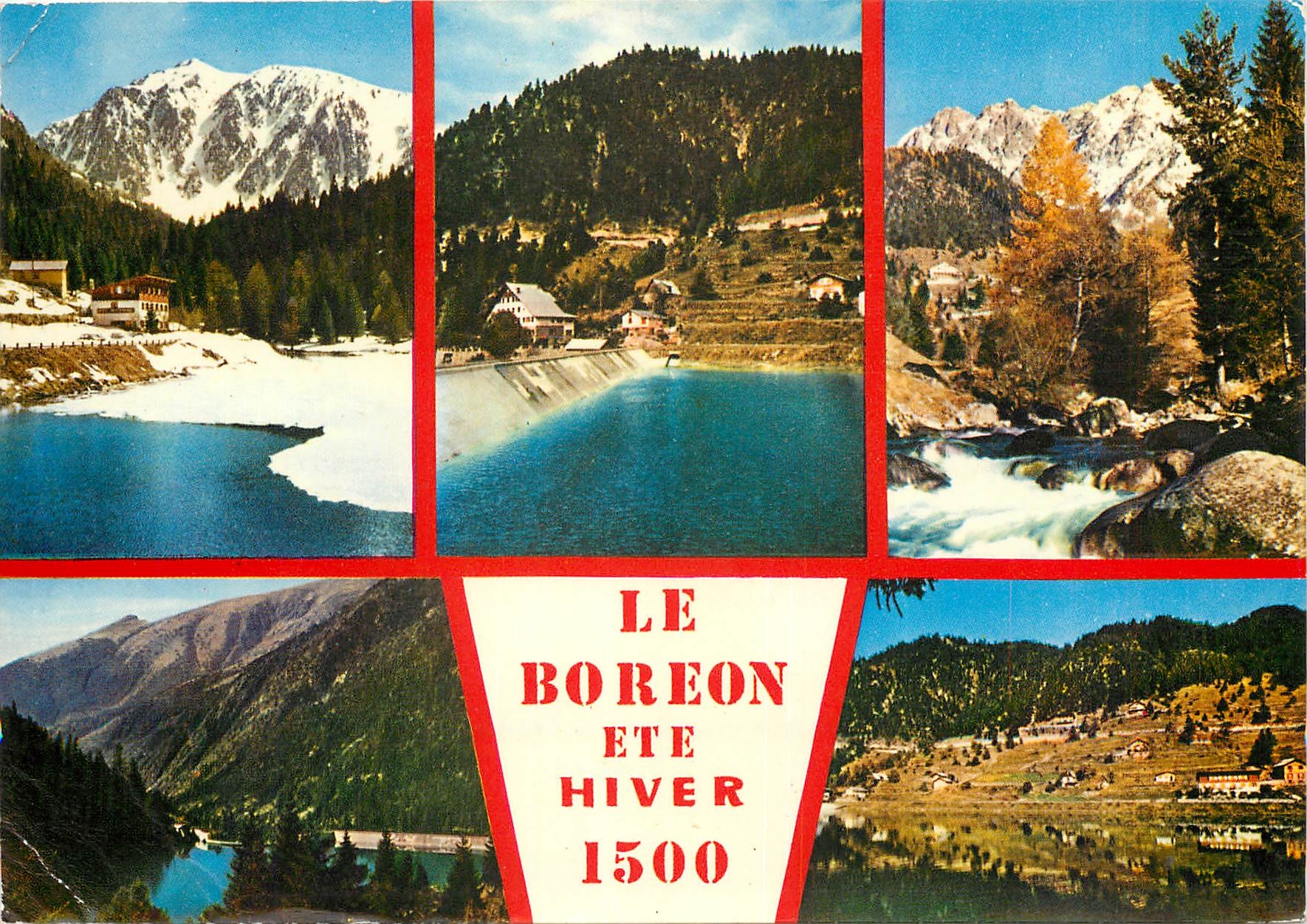 CPSM Saint Martin Vesubie la Suisse Nicoise alt 1000 m vue d'ensemble du Boreon alt 1500 m