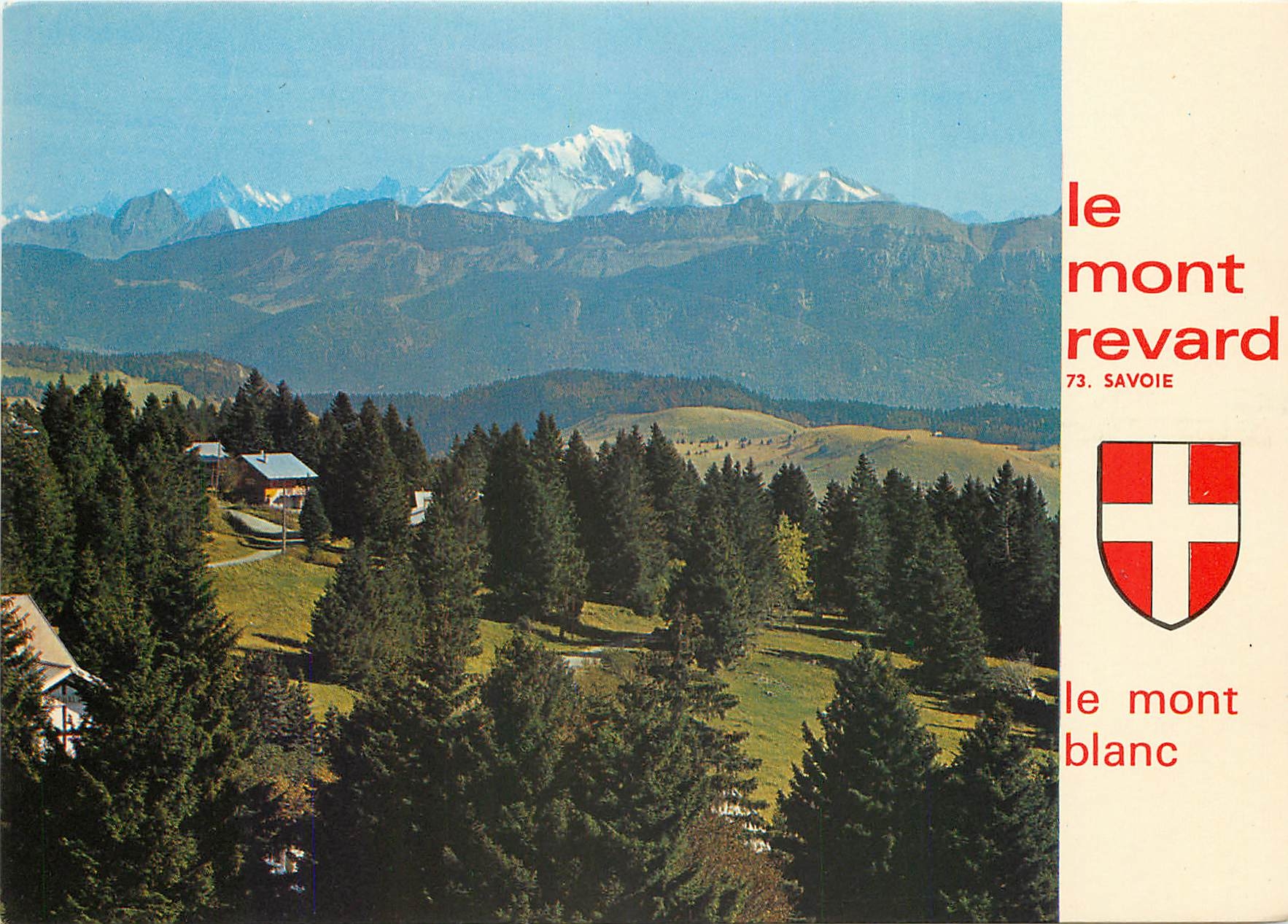 CPSM Le Mont Revard (Savoie )alt 1 538 m Panorama sur le mont Blanc (4 807 m)