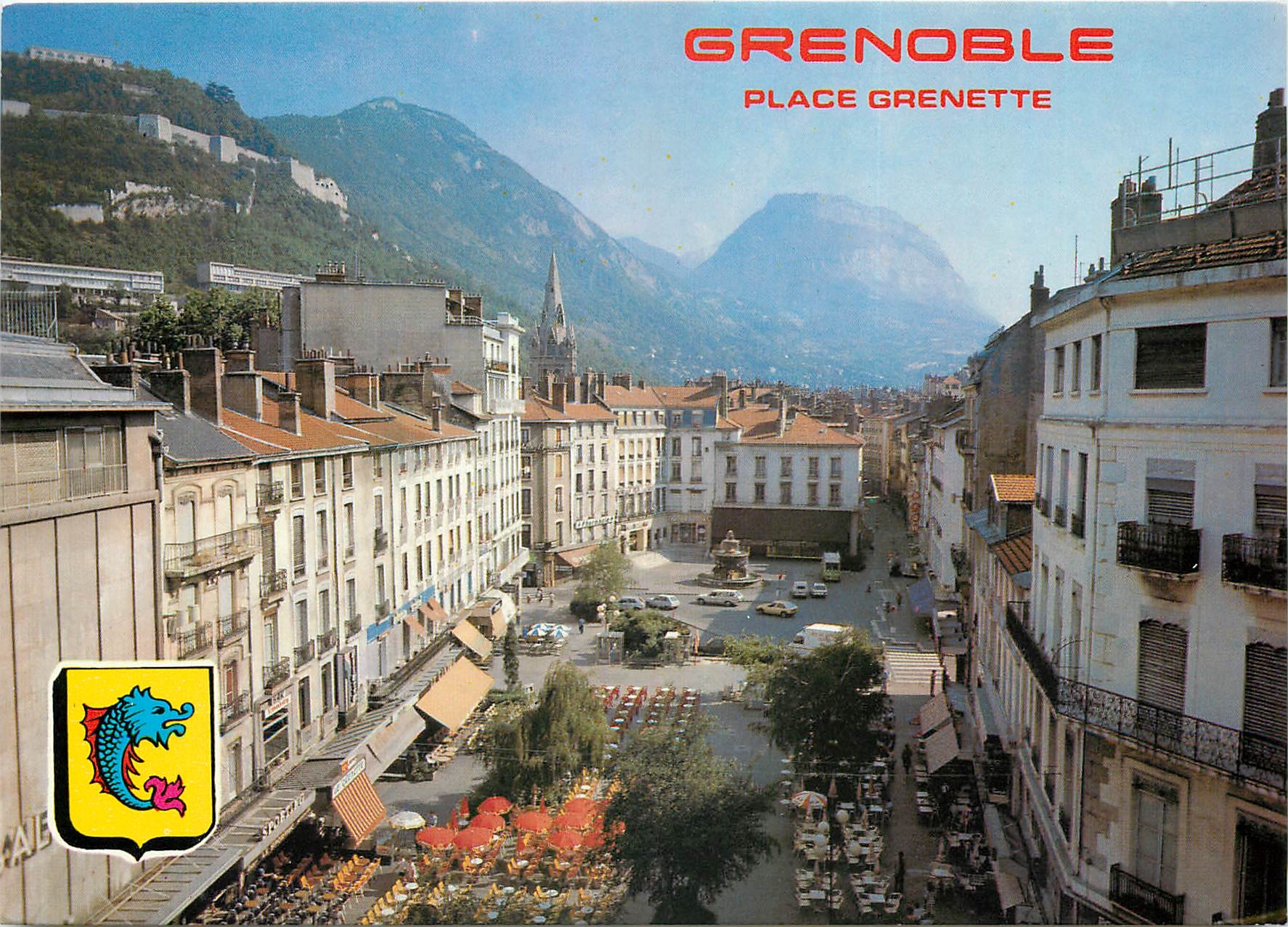 CPSM Grenoble Isere Place Grenette
