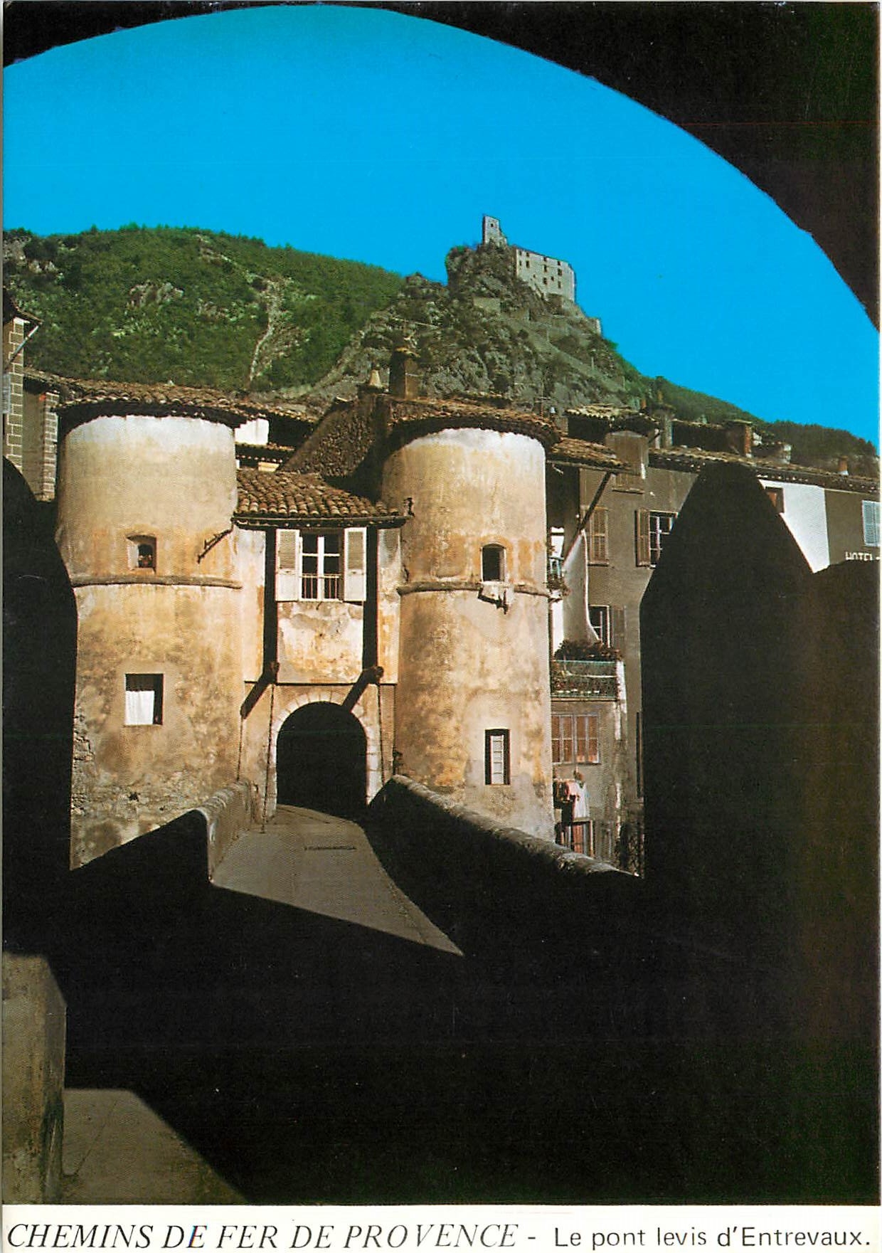 CPSM Chemin de Fer de Provence le Pont Levis d'Entrevaux