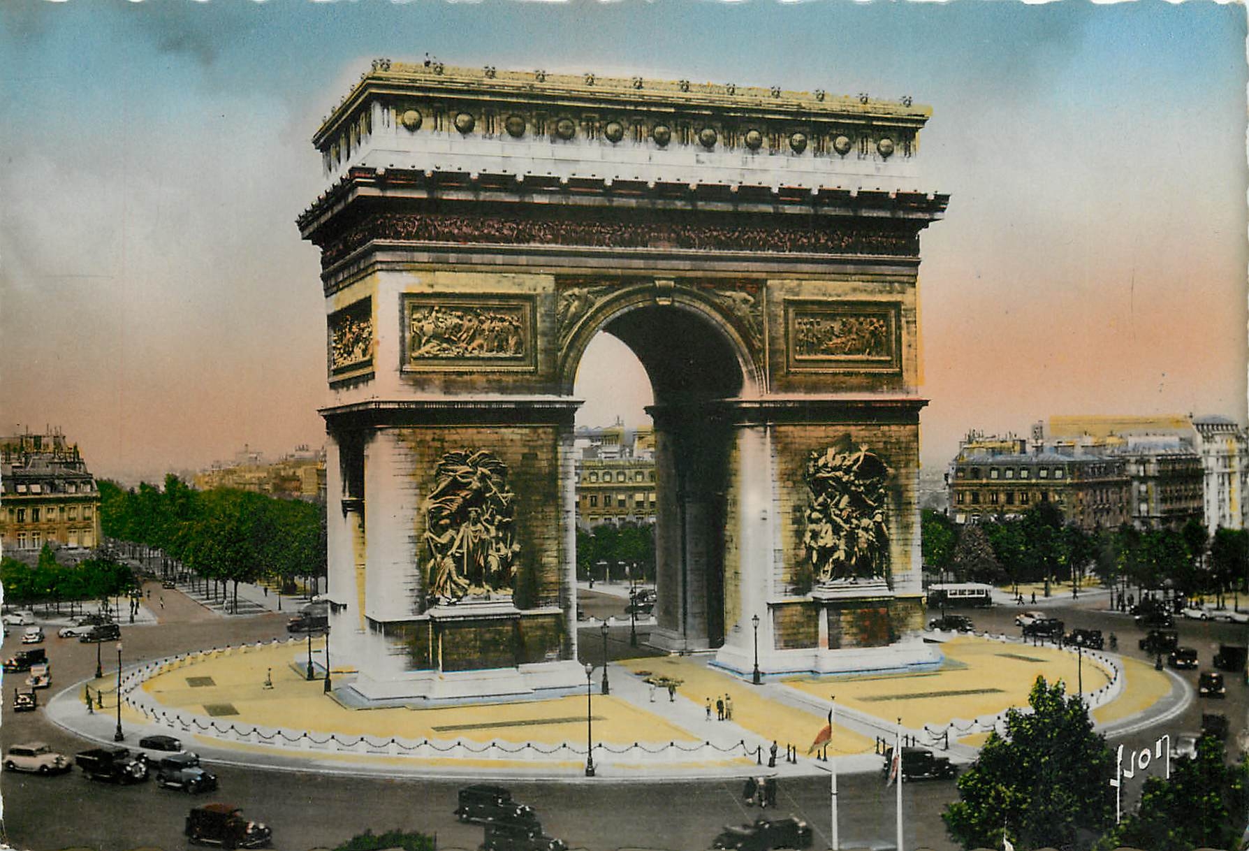 CPSM Paris L'Arc de Triomphe de l'Etoile