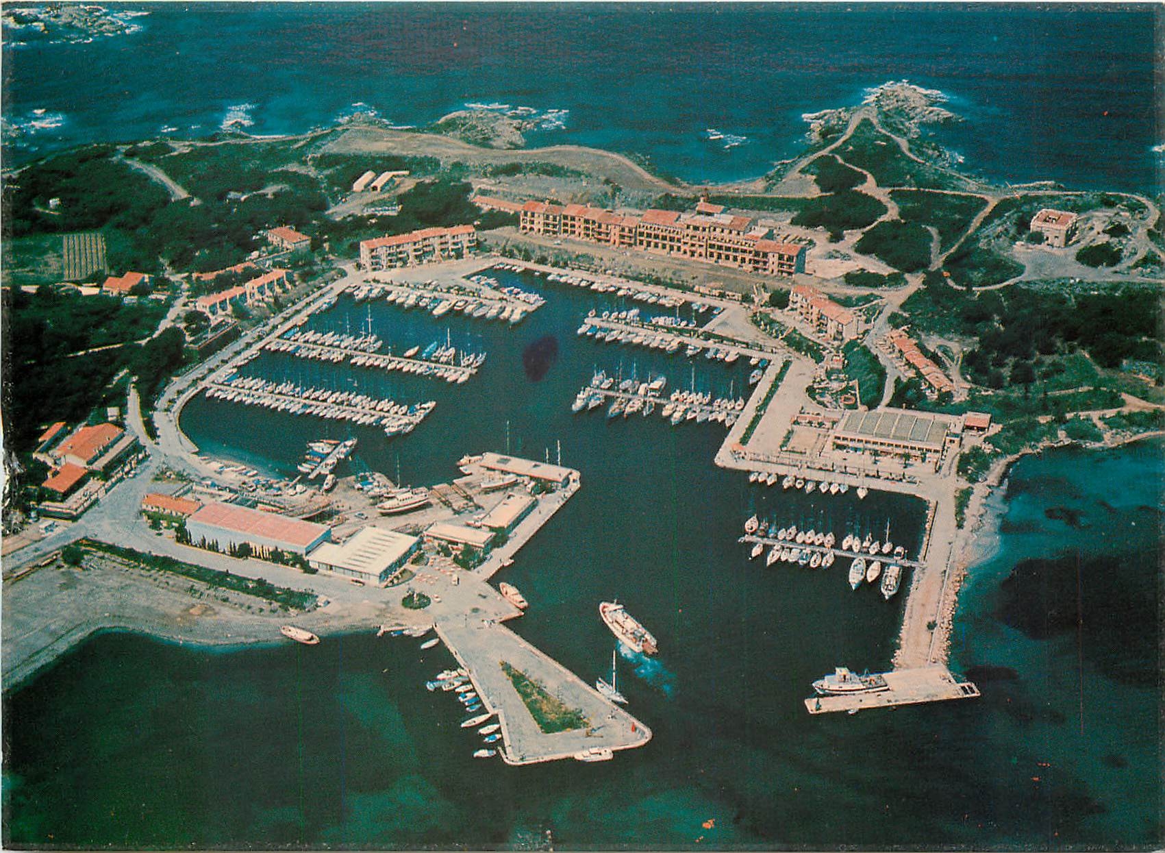 CPSM Le Brusc sur Mer L'Ile des Embiez vue du ciel