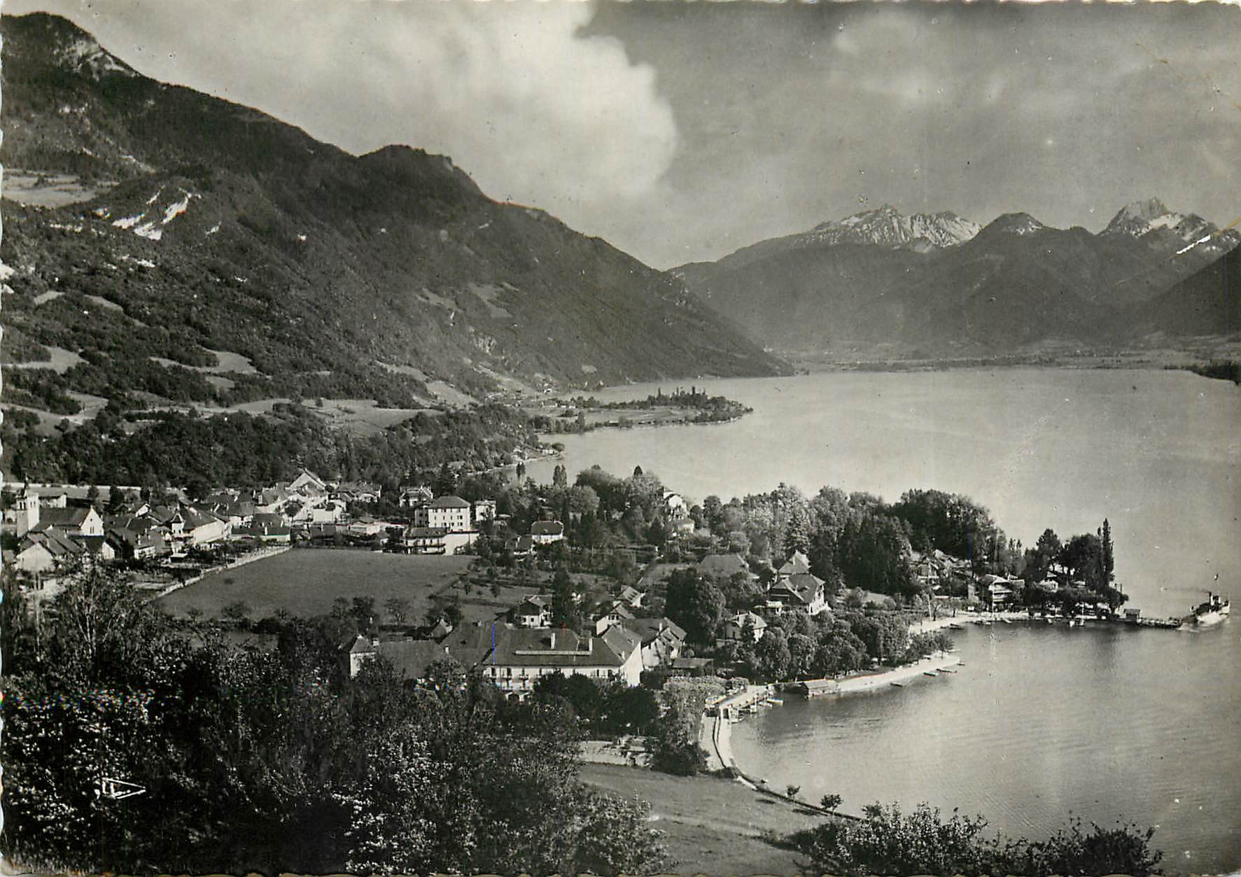 CPSM Lac d'Annecy Talloire vue generale