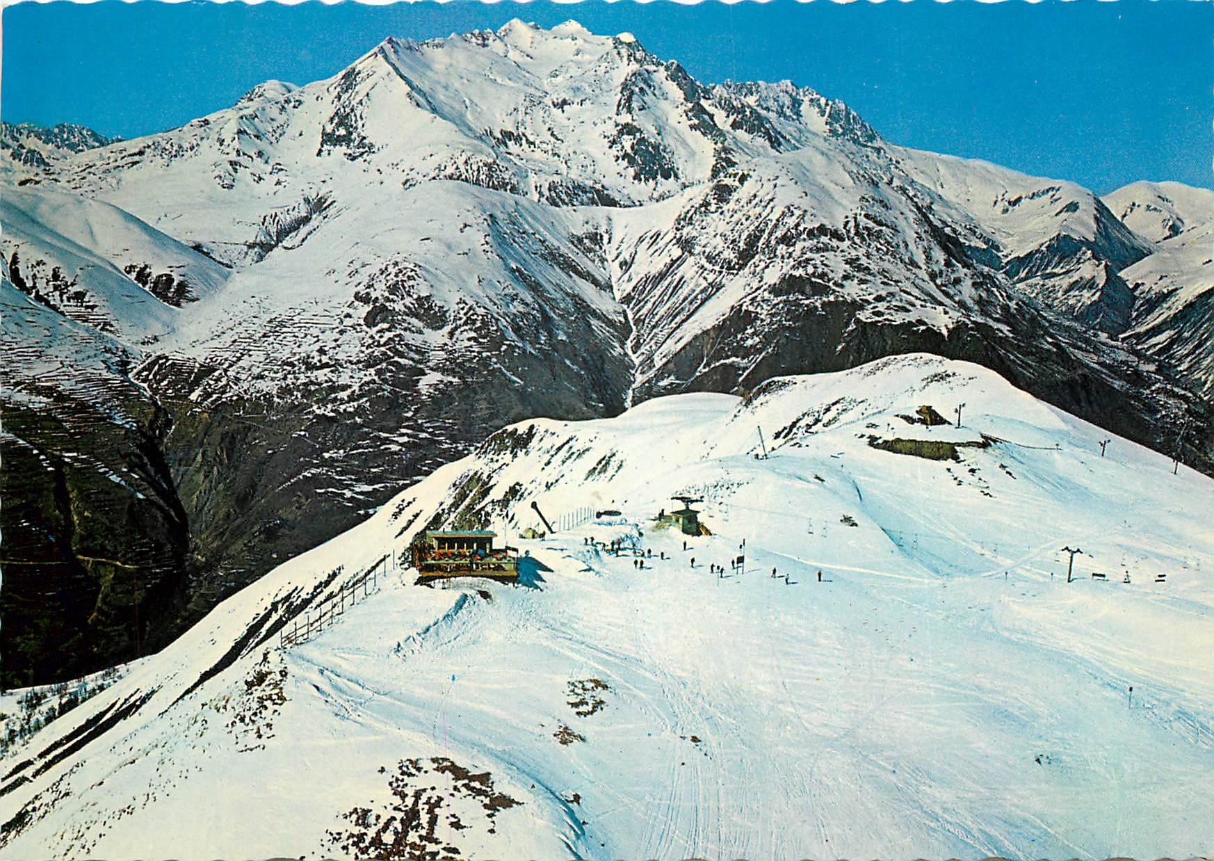 CPSM Les dauc Alpes Dauphine (Isere) alt 1650 m Sommet du Telesiege des Cimes