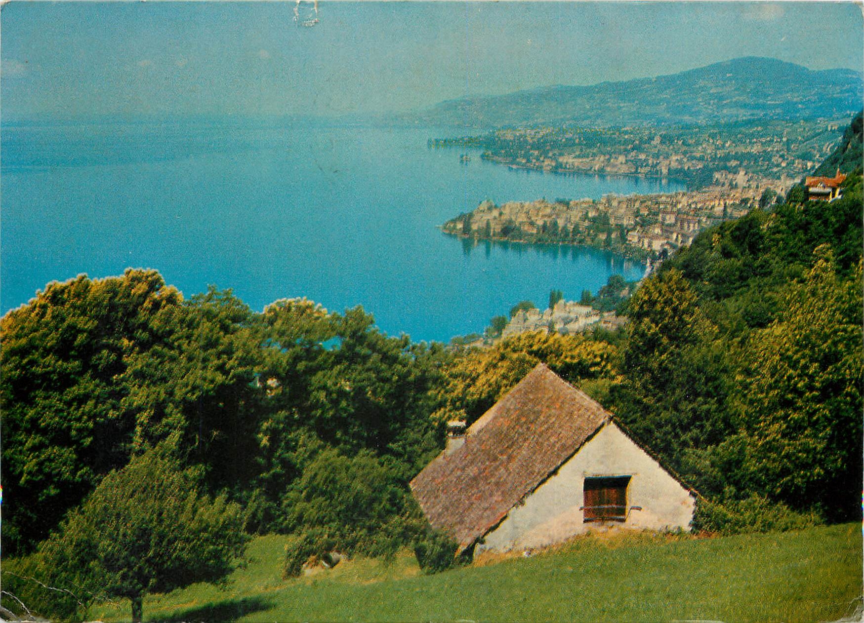 CPSM Maison rustique au dessus de Montreux