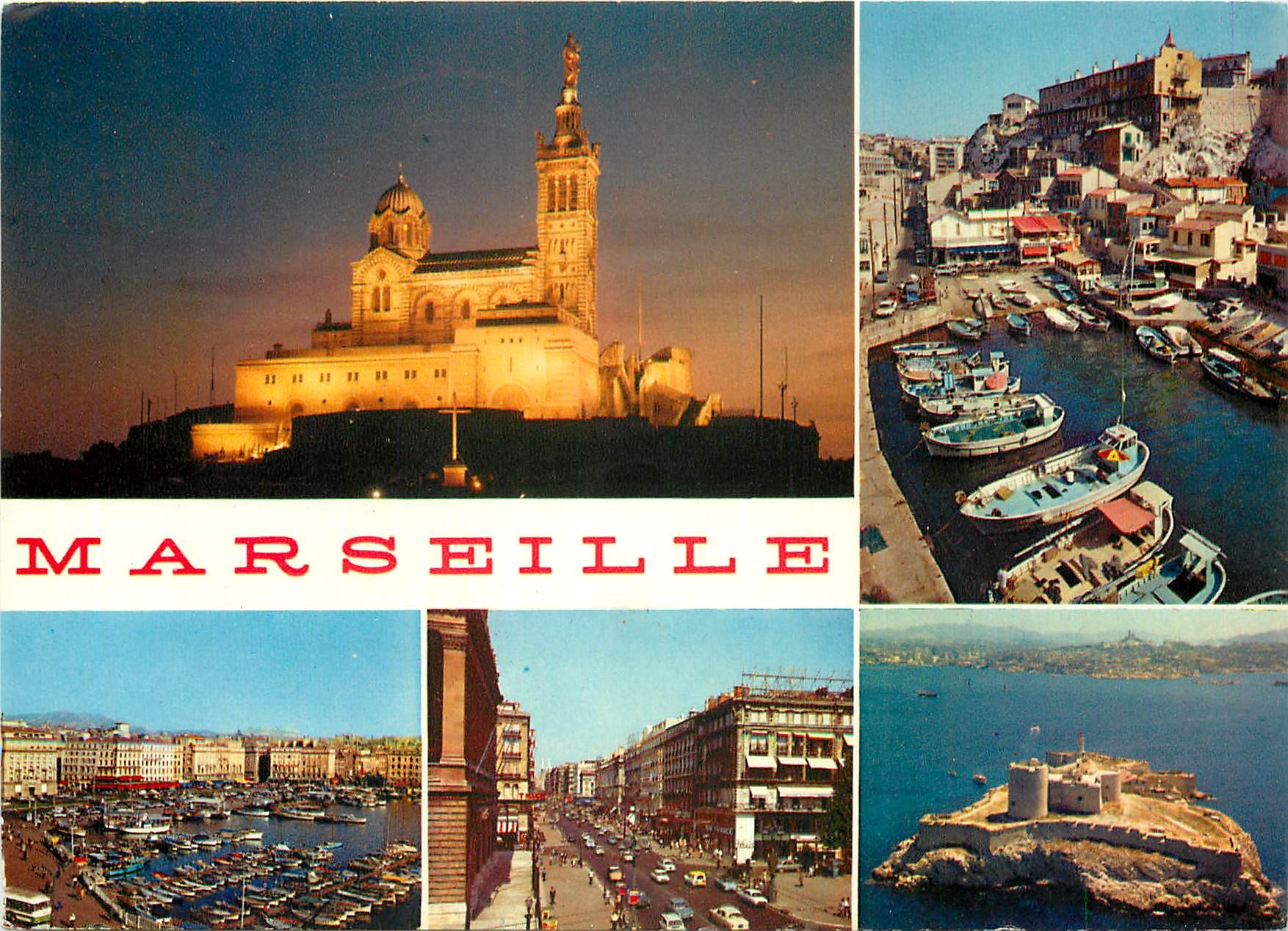 CPSM Le Carrefour du Monde Marseille