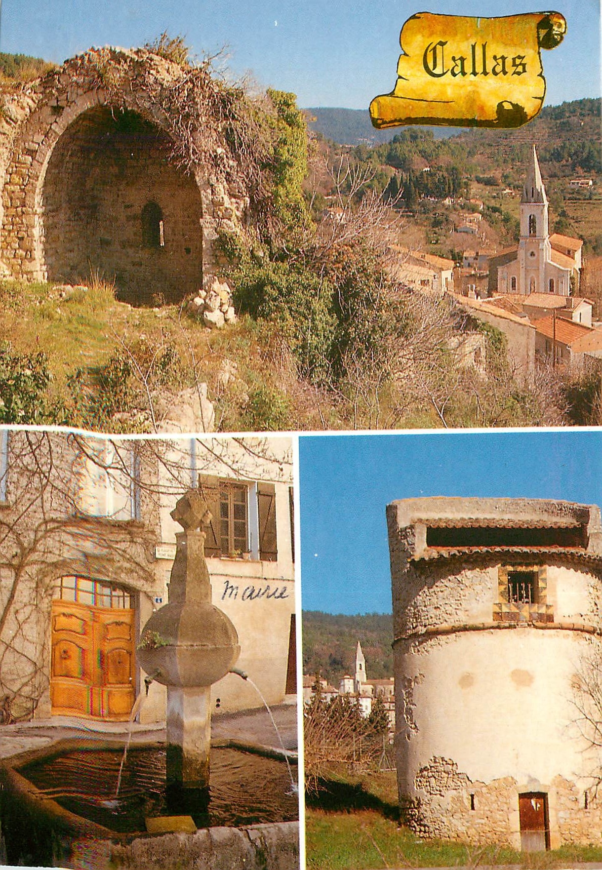 CPSM Callas (Var)Collection mon village